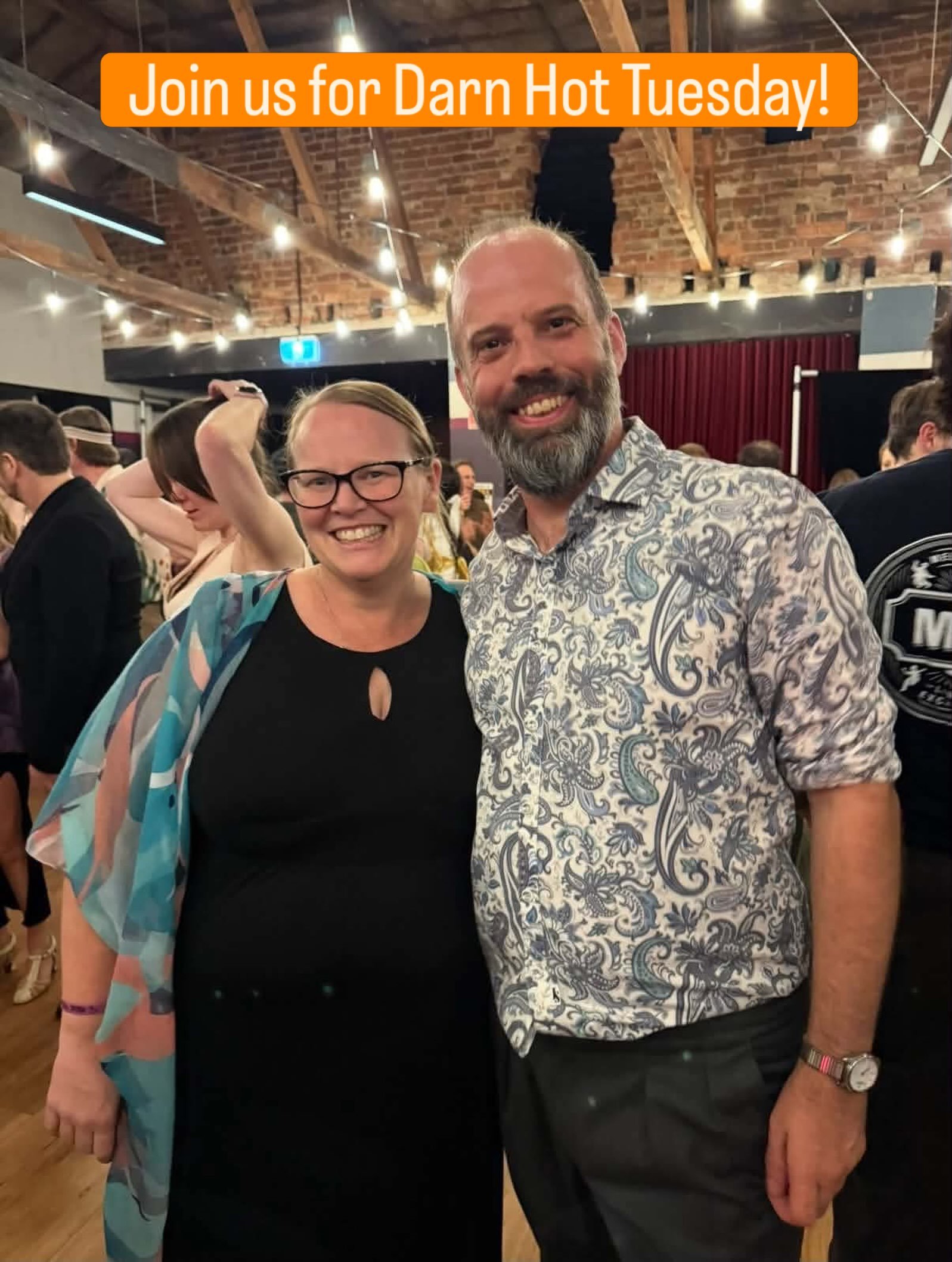 Raif and Karen will be taking the lead this coming Tuesday. Join us at Djerring centre, Abbotsford from 7-9pm to build on your balboa repertoire.
Cash or card, $20 on the door