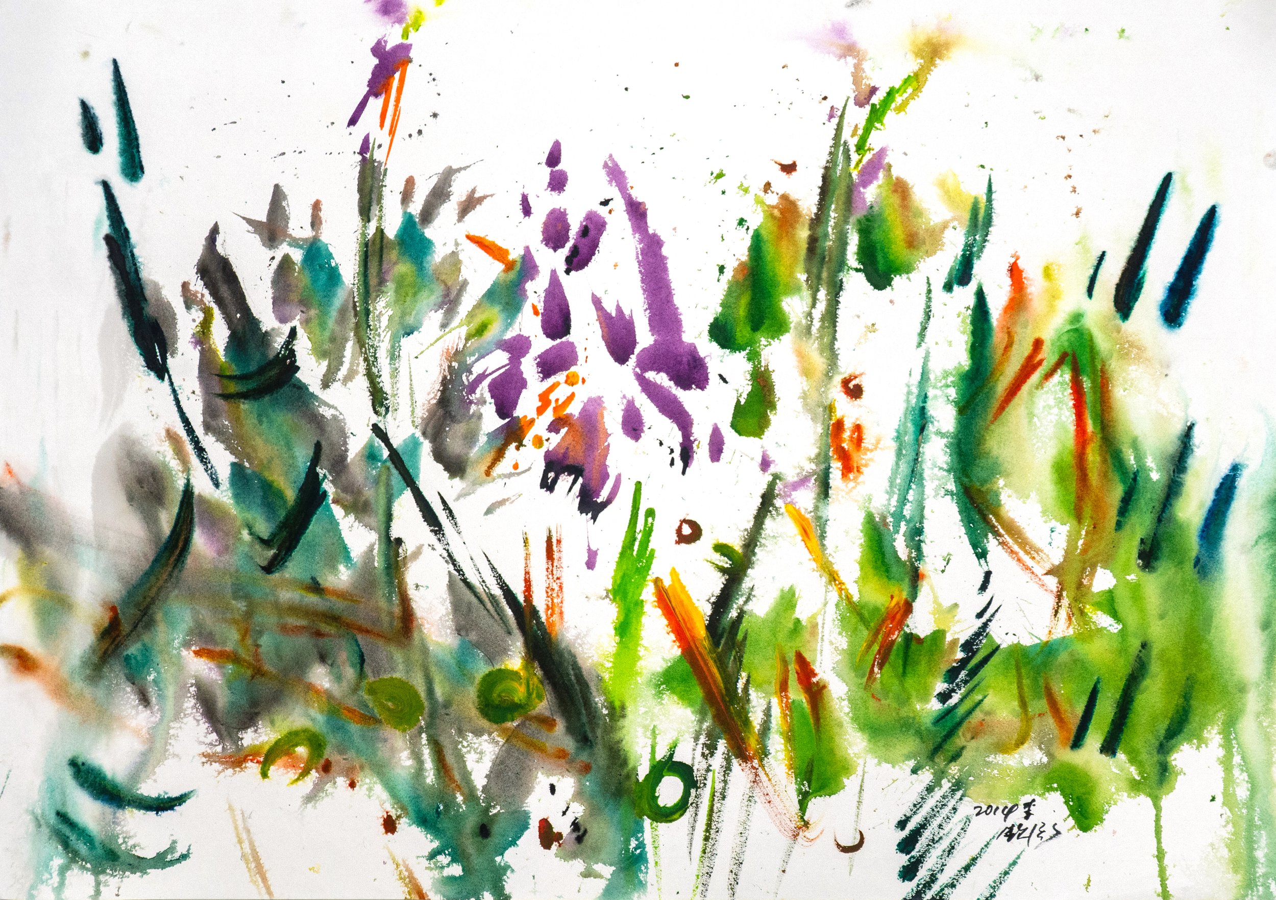 Iris
Violet petals, gleaming bright,
A pearly glow in dawn’s embrace.
Spring’s fresh green on either side,
Framing beauty soft yet wide.
The tranquil scene—like a heart renewed,
Brimming with hope, with joy imbued.