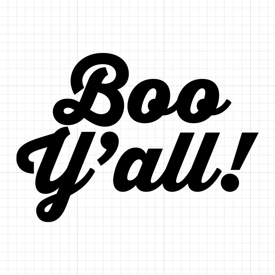 Boo Y'all SVG