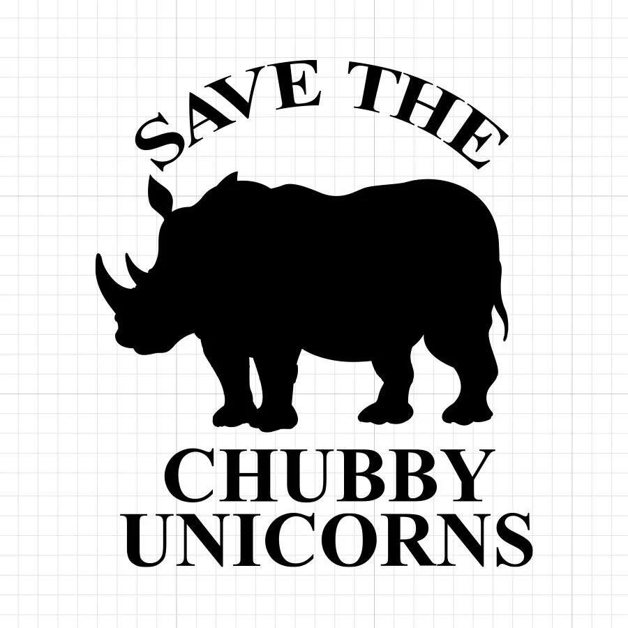 Save the Chubby Unicorns SVG