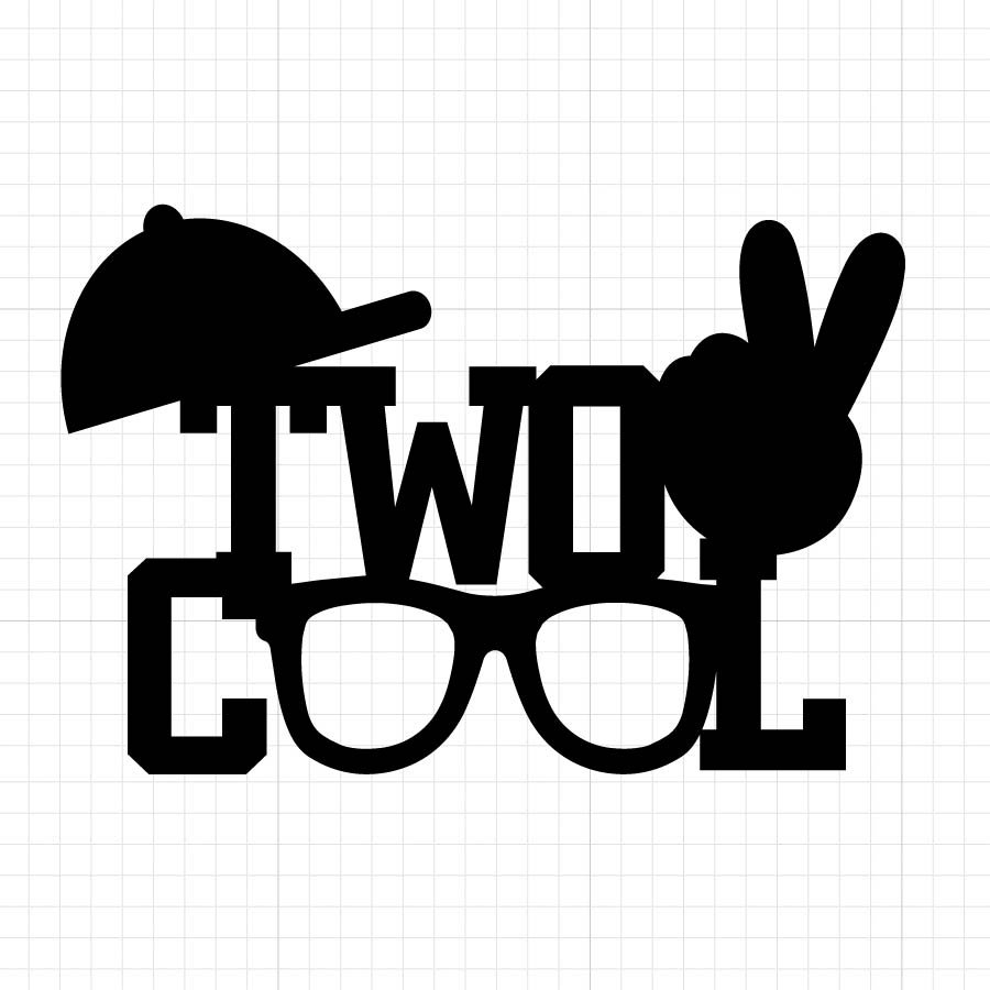 Two Cool Cake Topper SVG