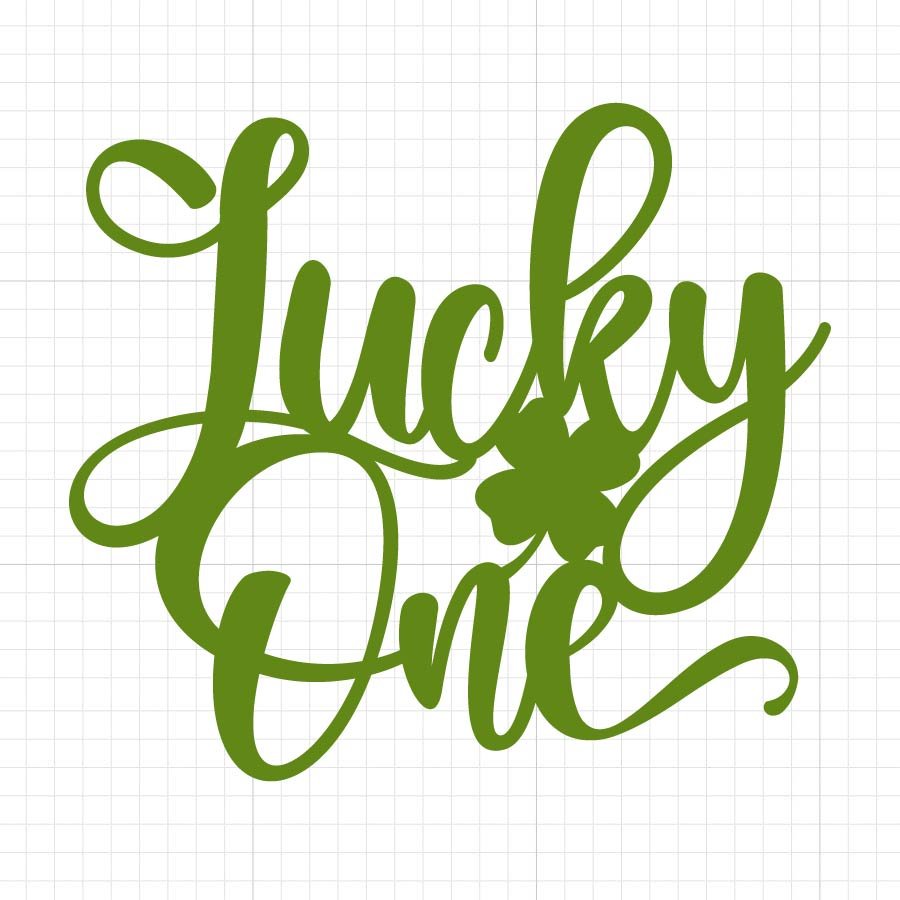 Lucky One Cake Topper SVG