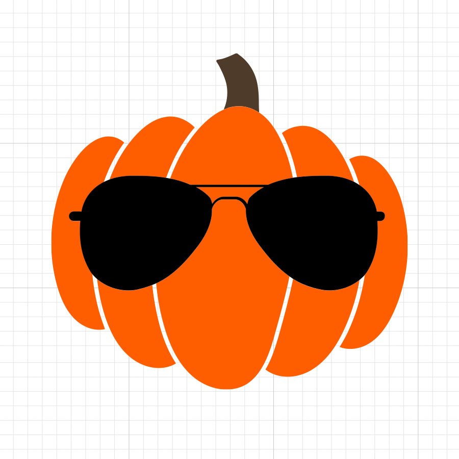 Cool Pumpkin SVG