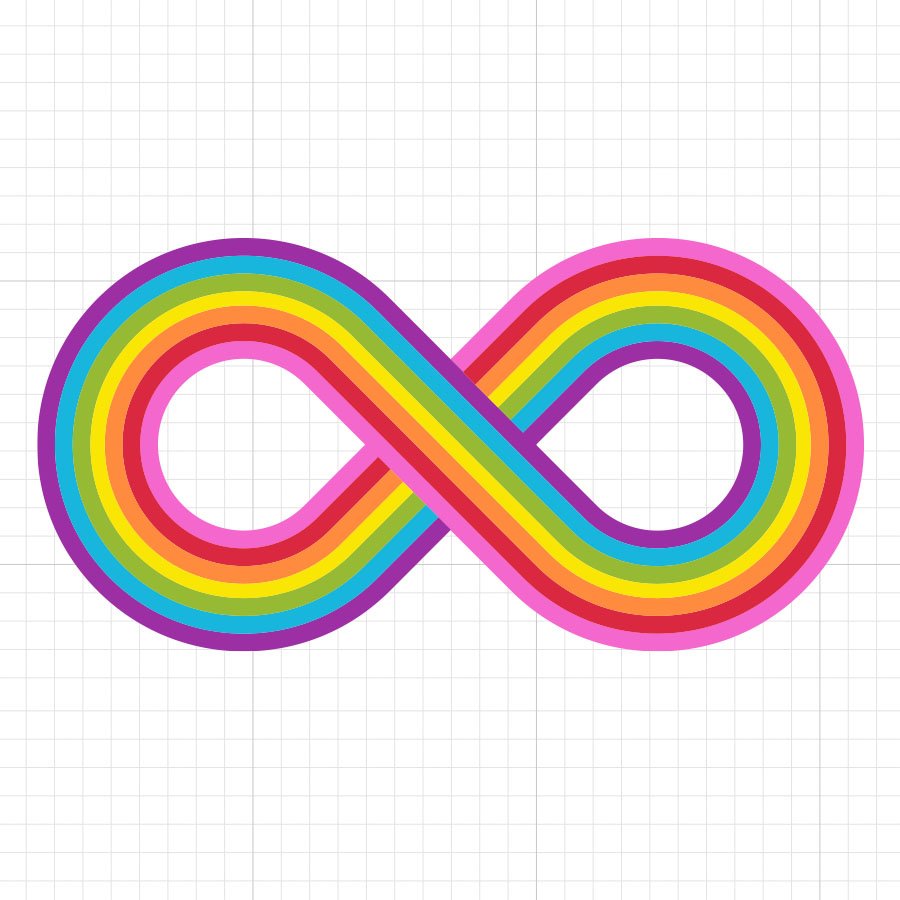 Rainbow Infinity SVG