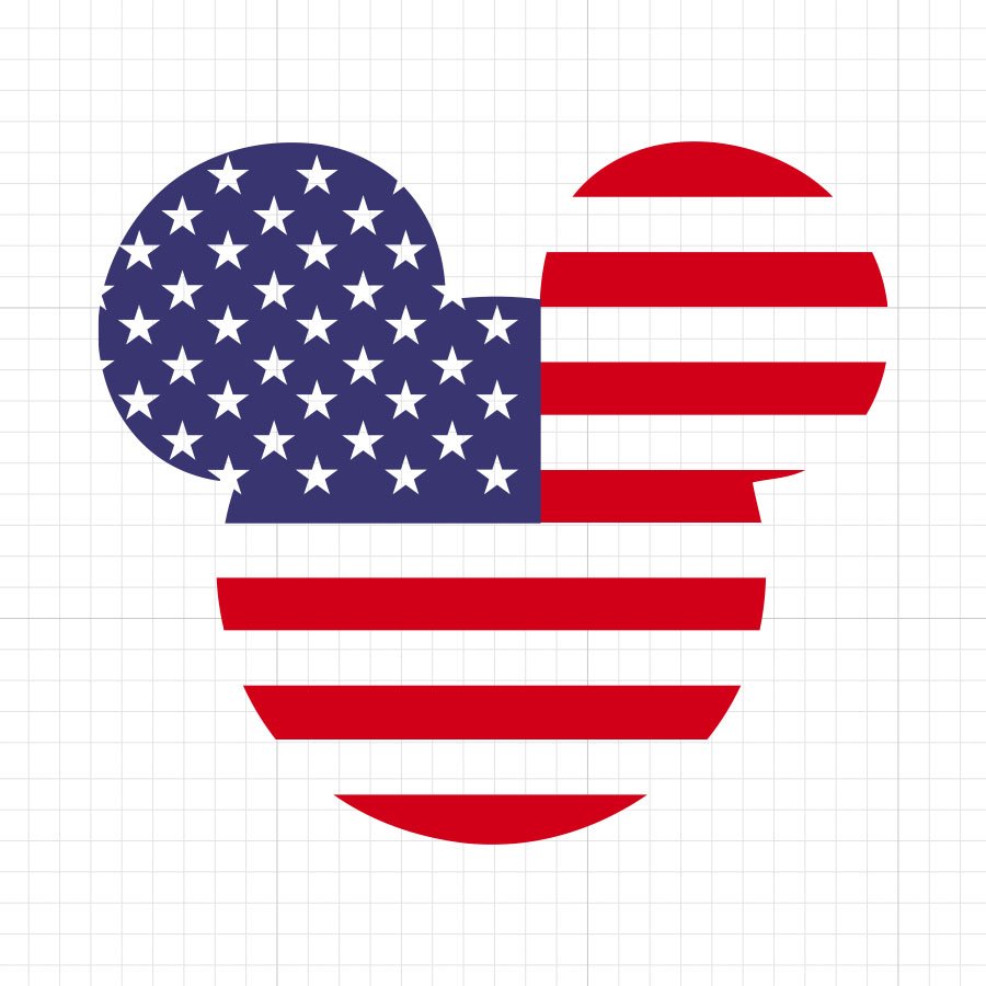Mickey Flag SVG