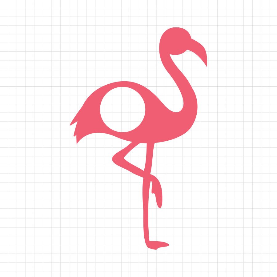 Flamingo Frame SVG
