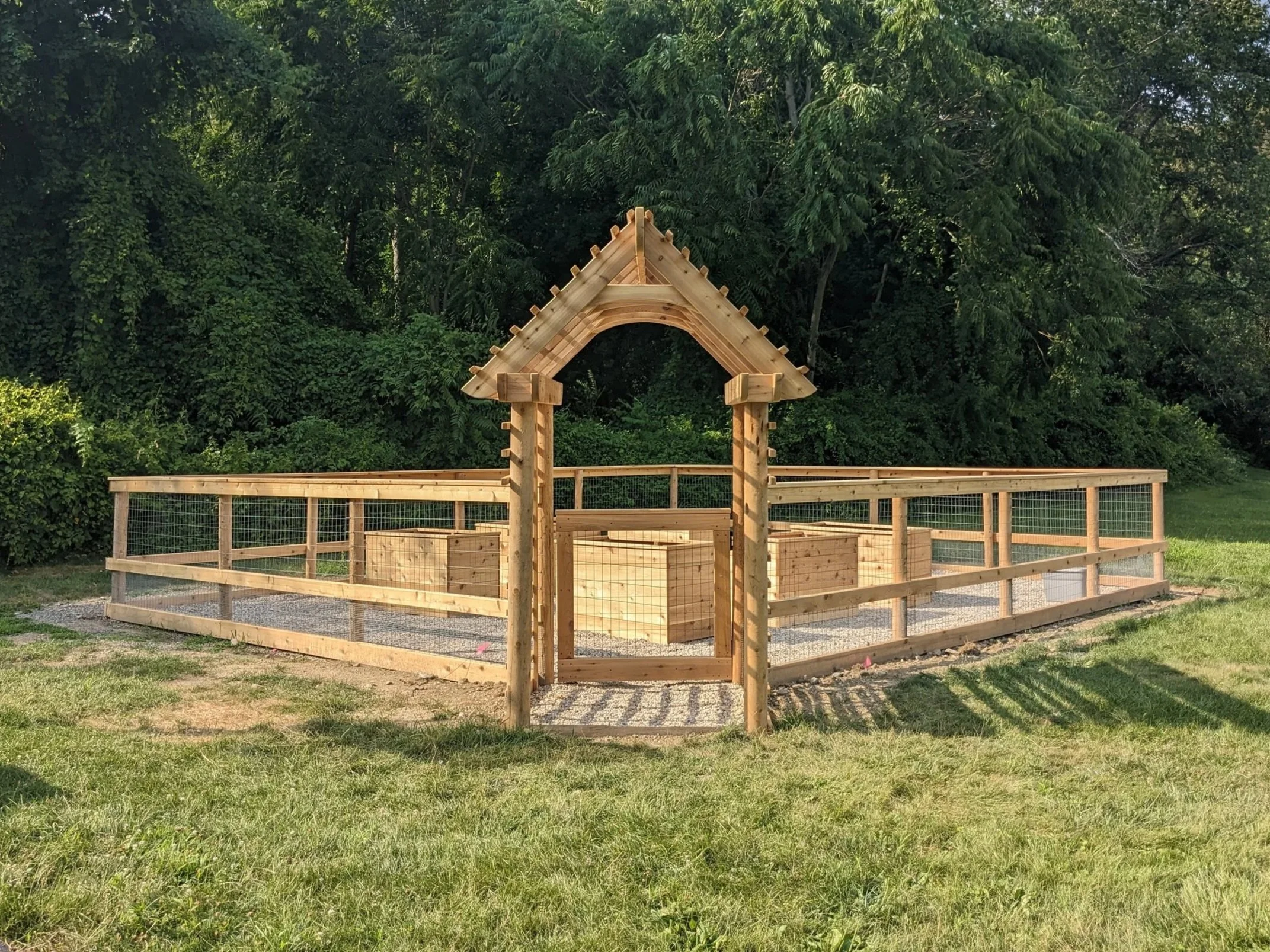 2024 Bespoke Fenced Garden & Arbor | Pleasant Valley