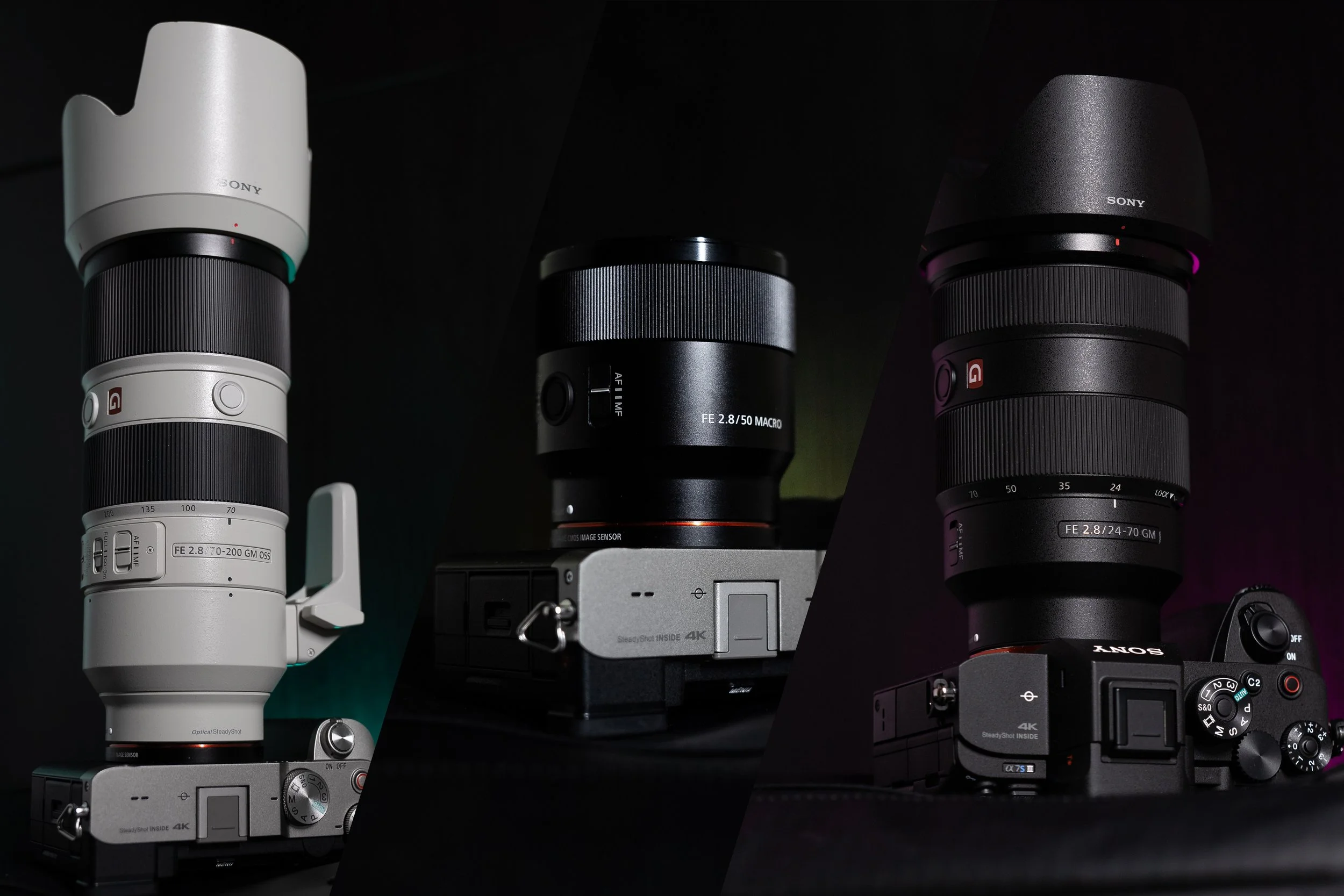 Verschiedene Wechselobjektive für Sony Kameras von DM Photography