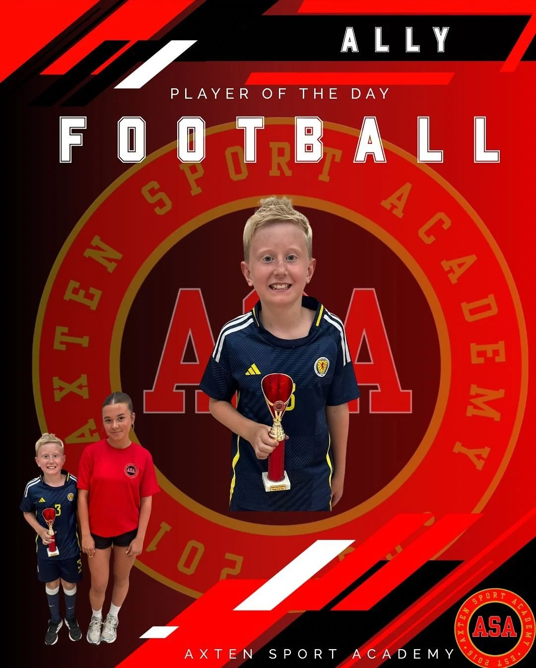 Ally &amp; Patrick 🏆 

My player of the day goes to this person because they were very skillful, they created many chances throughout the games, tried their best all day and overall were very good. My player of the day is Ally!

My player of the day