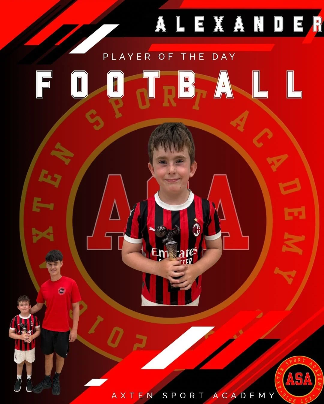 Alexander, Isaac &amp; Josh 🏆 

My player of the day goes to someone that has put in their full effort during the olympics and other drills we completed. They also performed well during the match at the end. My player of the day goes to Alexander!

