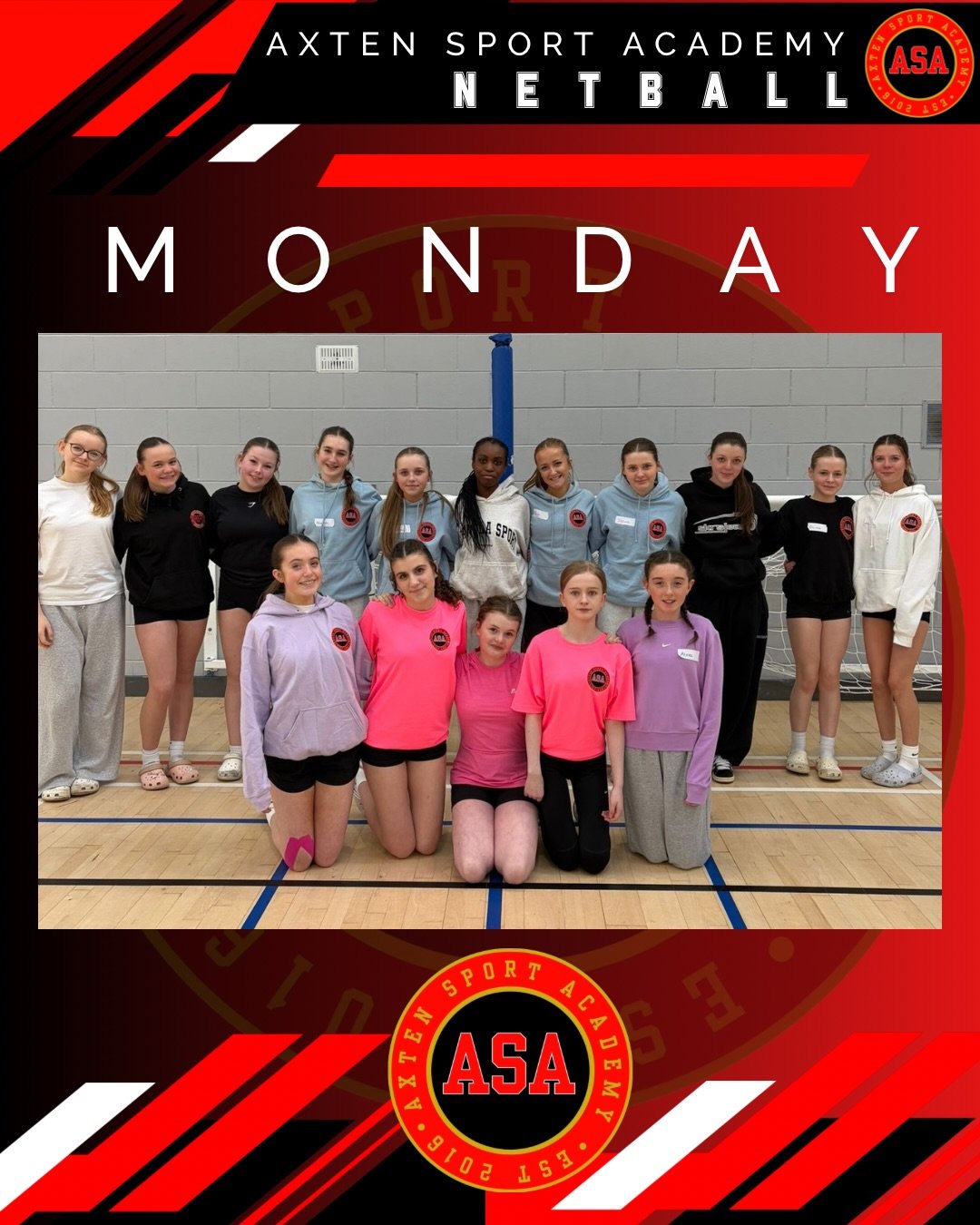 AXTEN NETBALL ✨

Monday &ndash; Today was all about making new friends, demonstrating our skills and understanding of the game, and most importantly, having lots of fun with our coaches!

Tomorrow&hellip; SHOOTING WORKSHOPS 🔥