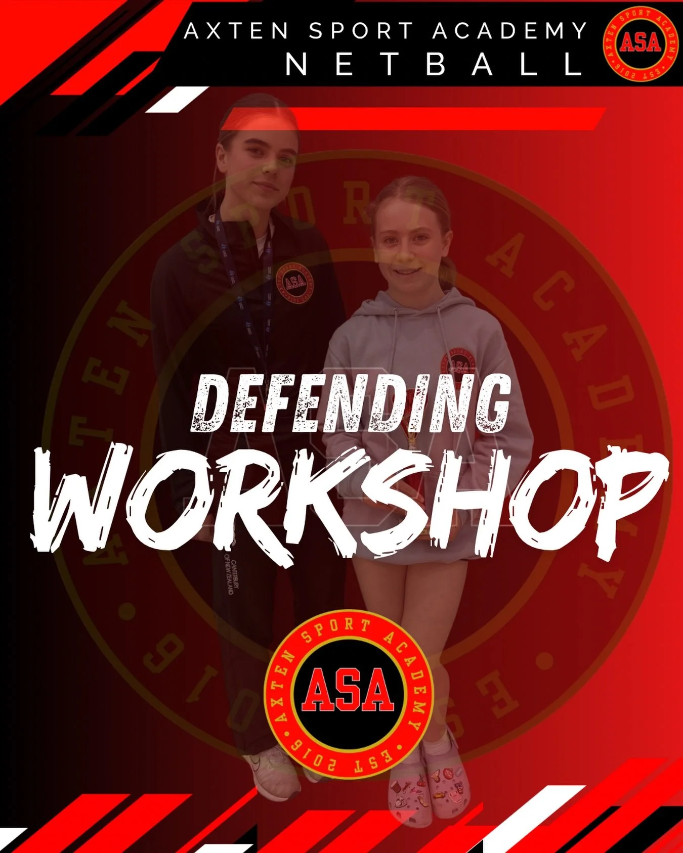 Wednesday- Defending Workshop ✨ 

Tomorrow shall have a defending focus! Our coaches shall be teaching our players how to effectively close down space across all areas of the court to make fierce interceptions and tips to turn over possession! We wil