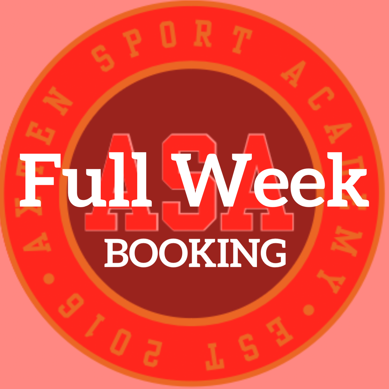 Summer- July Week. Full Week Booking