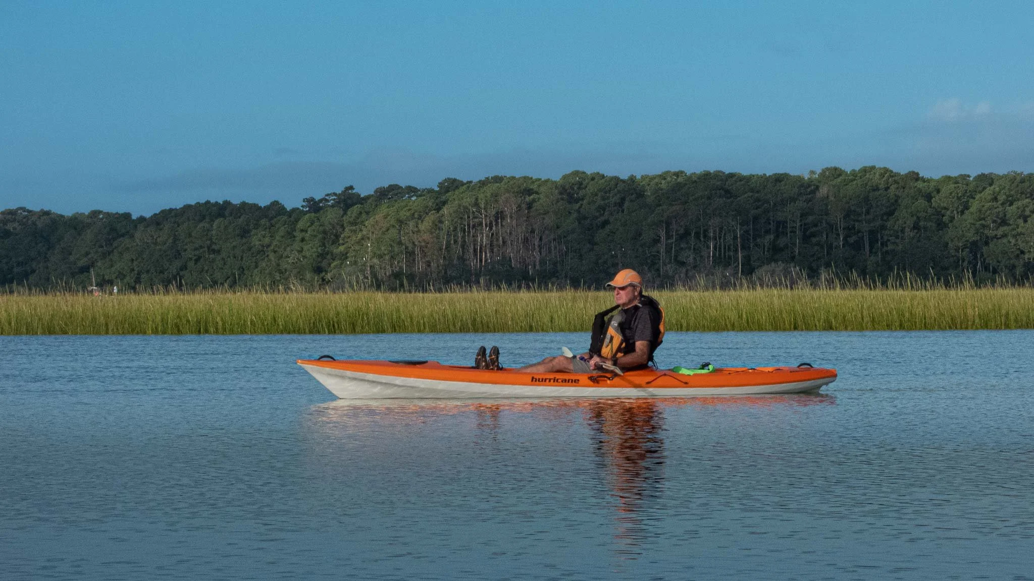 Carl kayaking at Huntington Beach SP