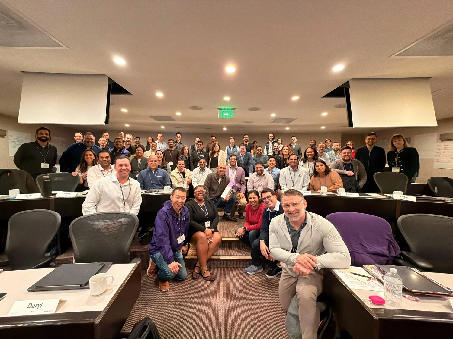 Birju Shah with the Kellogg SFJ EMBA elective cohort, January 2026