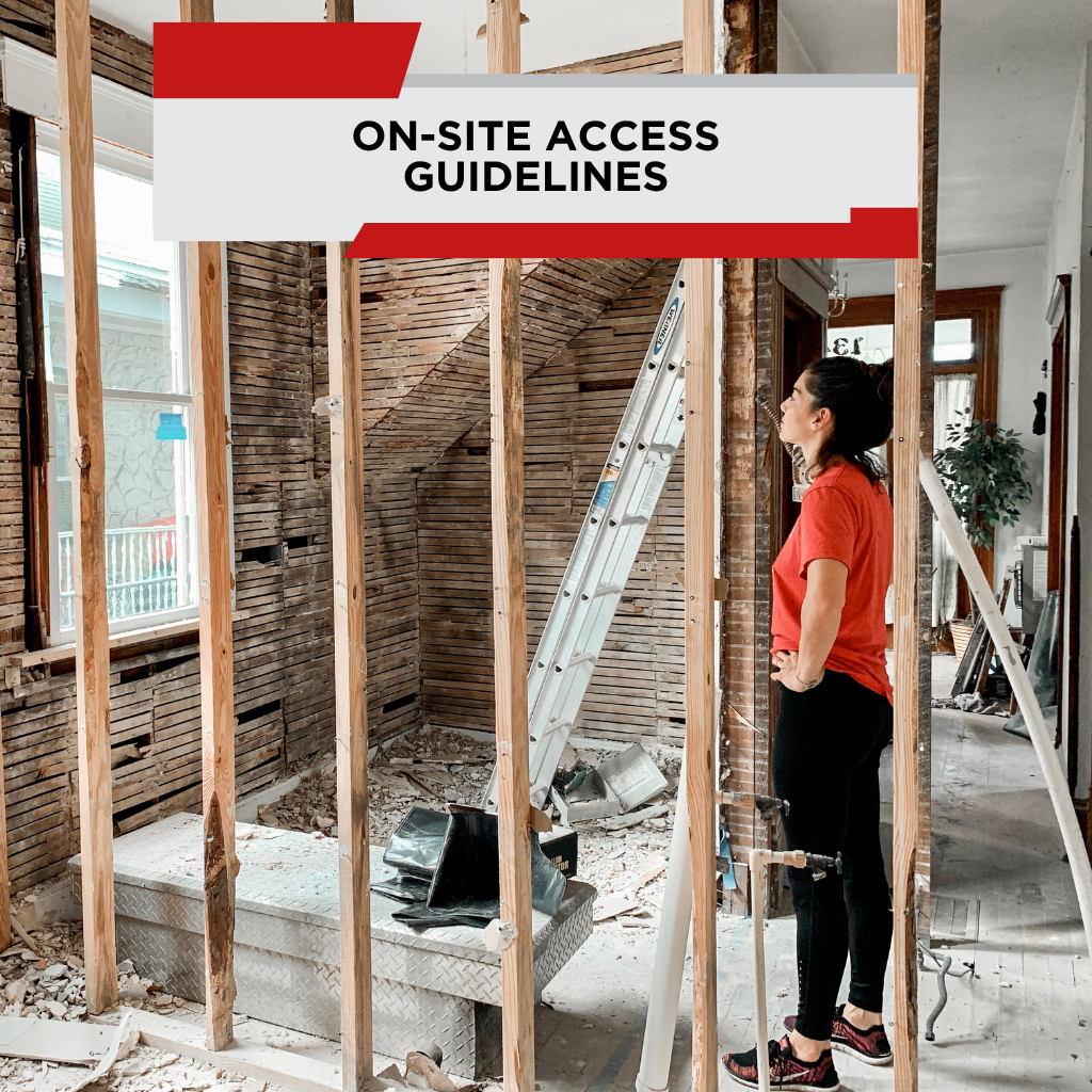 On-Site Access Guidelines