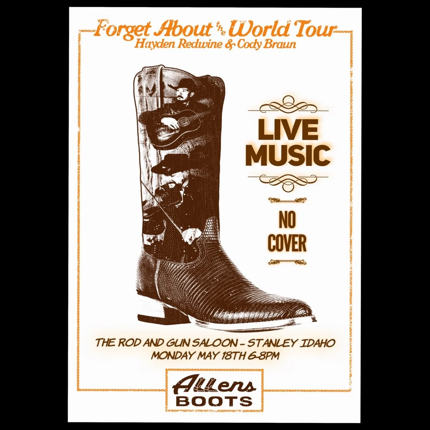 West Texas&rsquo; Hayden Redwine and Custer County&rsquo;s Cody Braun are playing a special Monday night acoustic set with us on Monday May 18, 6-8pm. Hang your hat and stay a while. @codybraunmusic @hayden.redwine