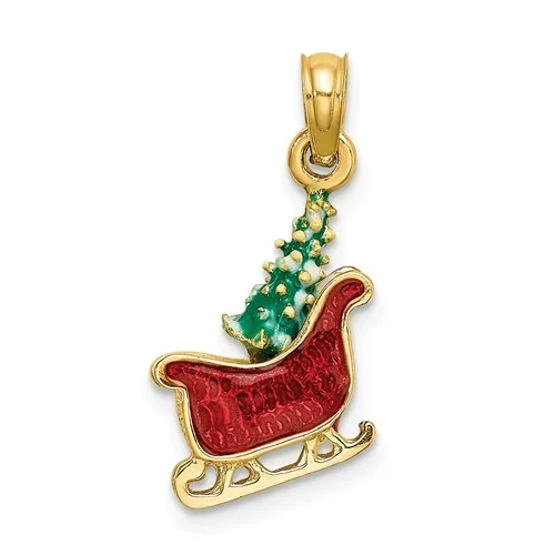 Tree and Sleigh Charm