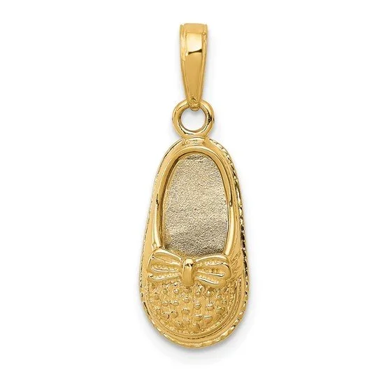 Engravable Baby Shoe Charm