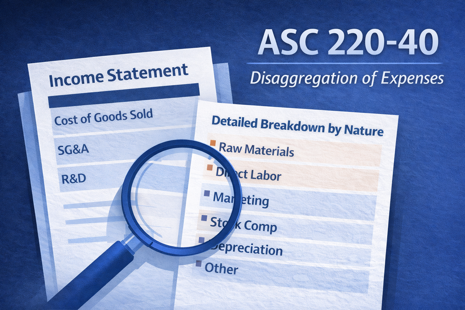 Key Changes to Disaggregated Financial Reporting, with Practical Examples: Understanding ASC 220-40 