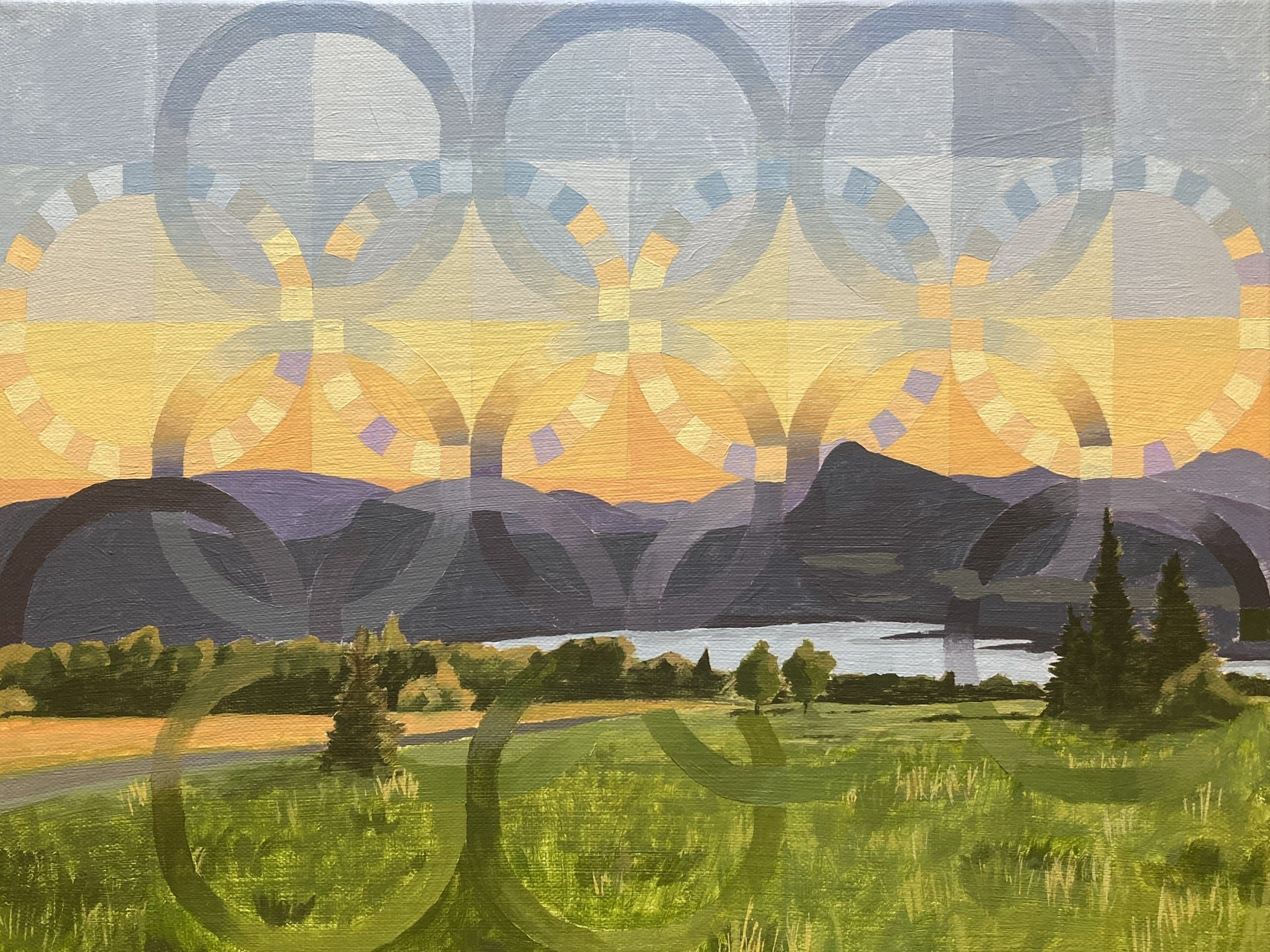 "Wedding Rings", 2026, acrylic on canvas, 16x12
