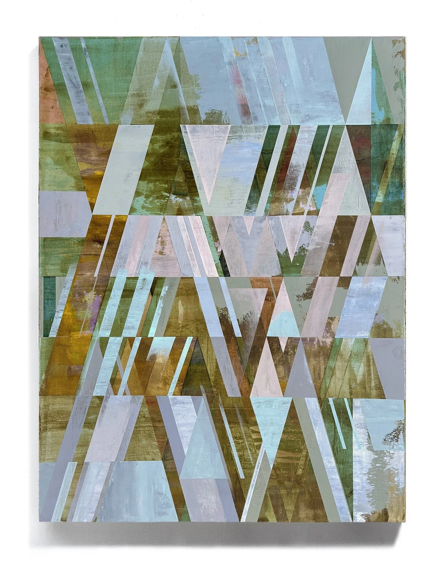 OLIVINE PATTERN, Acrylic on Canvas, 40"x30", 2025