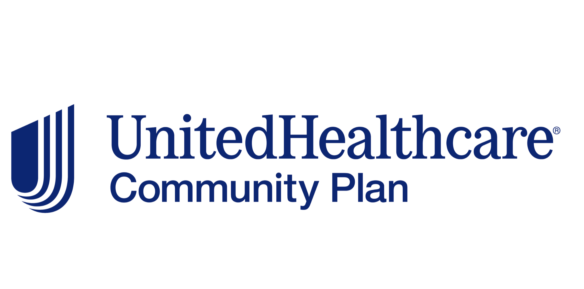 UnitedHealthcare Community Plan logo with a blue stylized 'U' and the text 'UnitedHealthcare Community Plan' in blue.