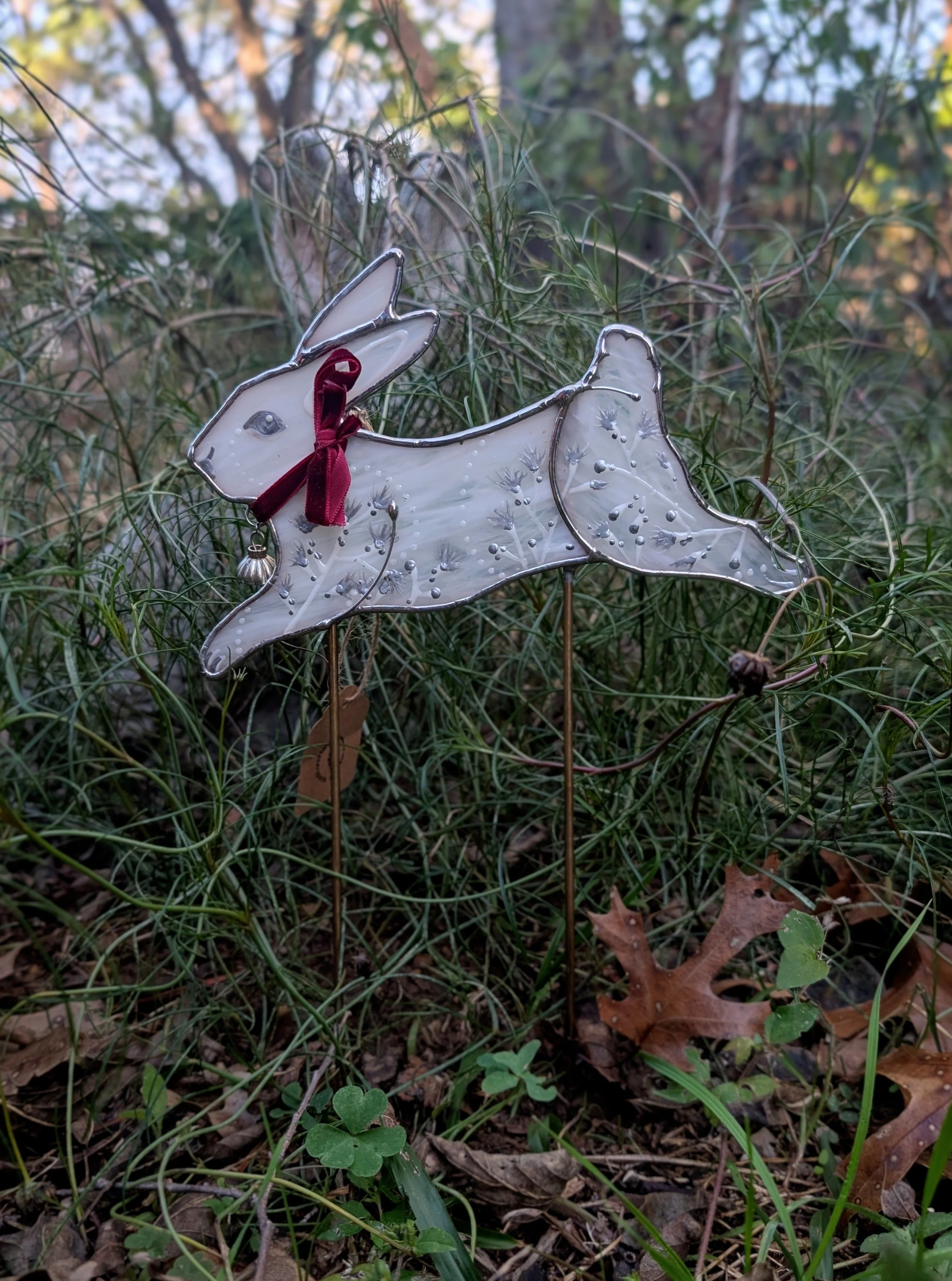 Holiday Bunny Plant Stake