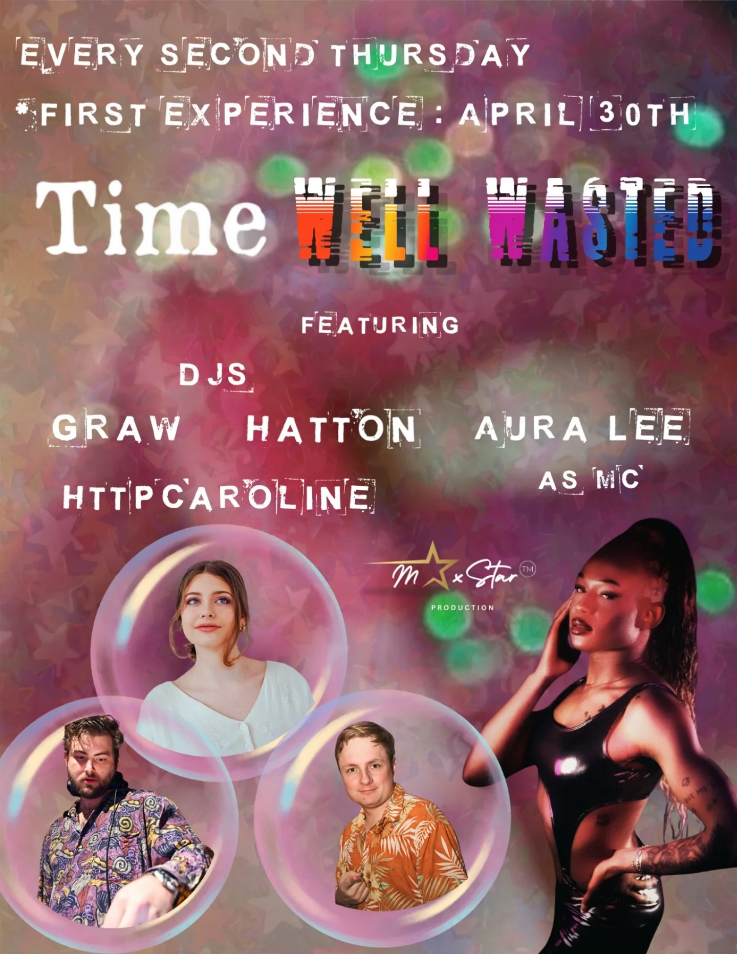 FREE party on a THURSDAY!? 😱🎉 Sounds like a #TimeWellWasted 🥳 April 30th, upstairs at @timerestaurant, get sleazy with DJs @djgraw, @httpcaroline &amp; @itshatton PLUS @theeauralee as MC! 🪩 More info + FREE RSVP, 🔗 in bio! 🥂
.
.
.
#maxstarprodu