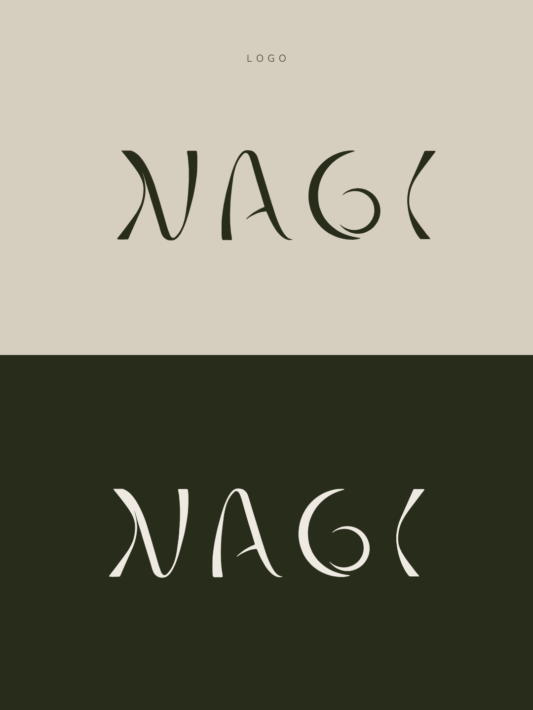 Nagi matcha brand identity
