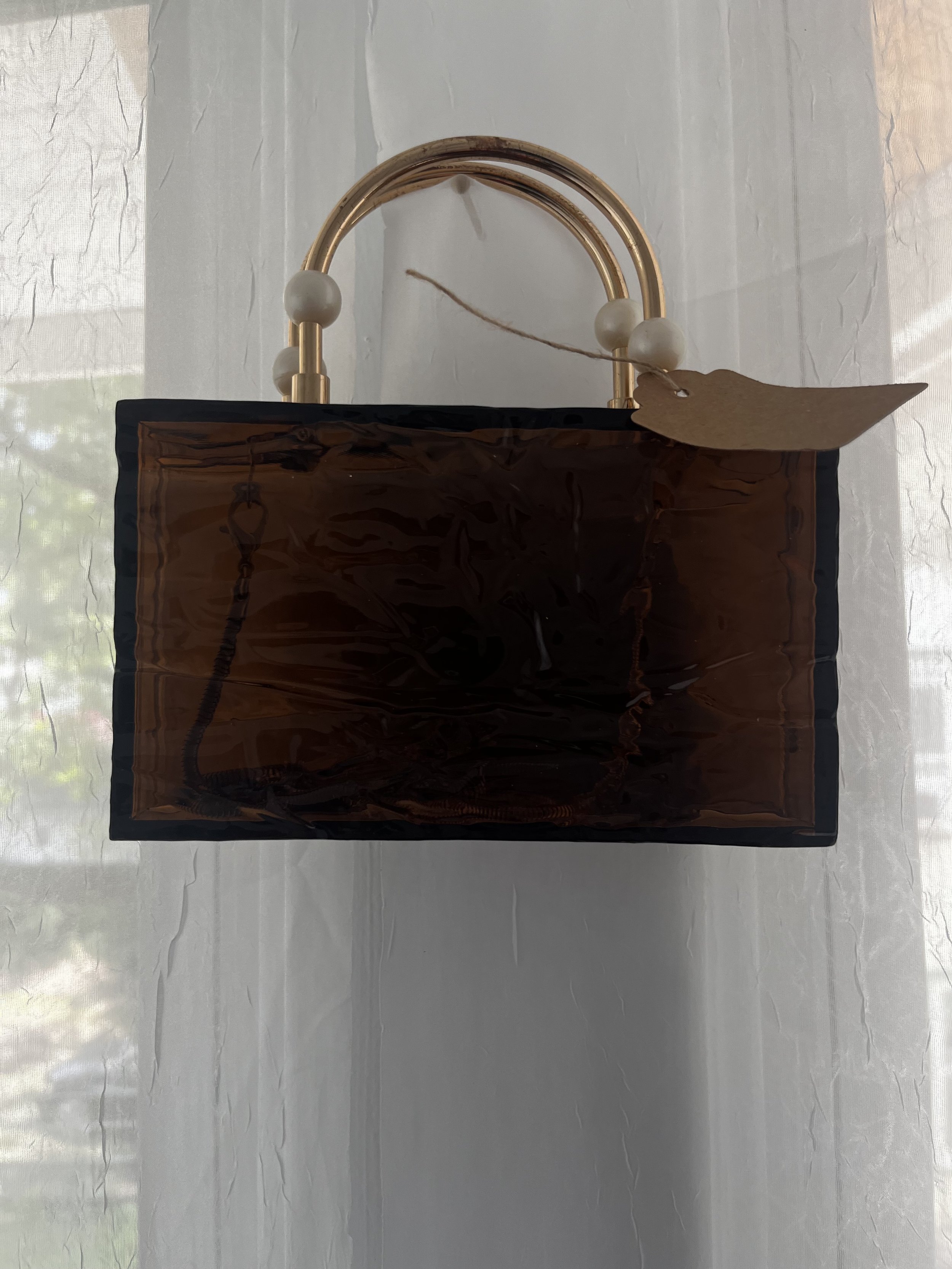 Brown and Gold Handbag