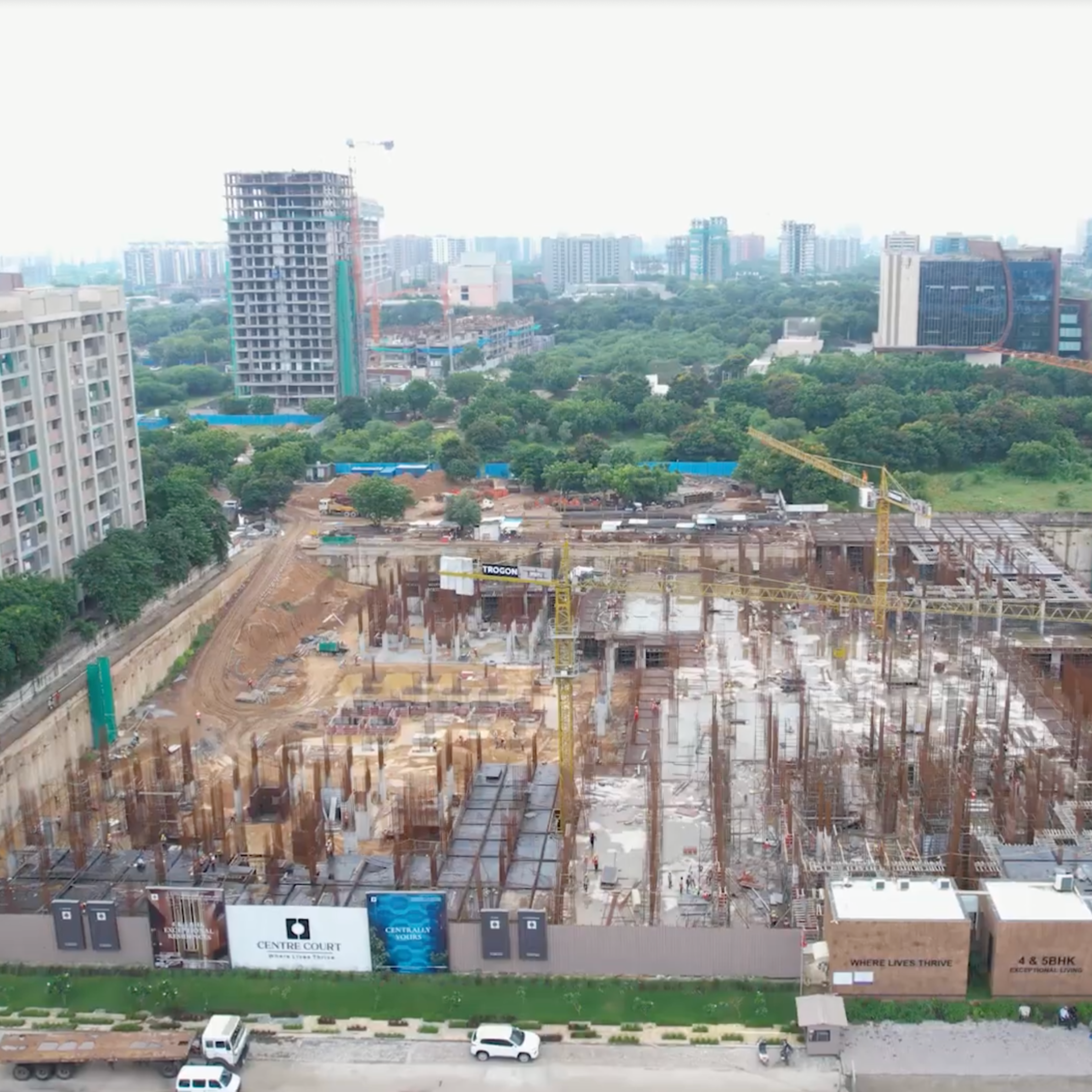  November 2025 
  Our residential project in Ahmedabad, Centre Court by Trogon Group, is making steady progress on site