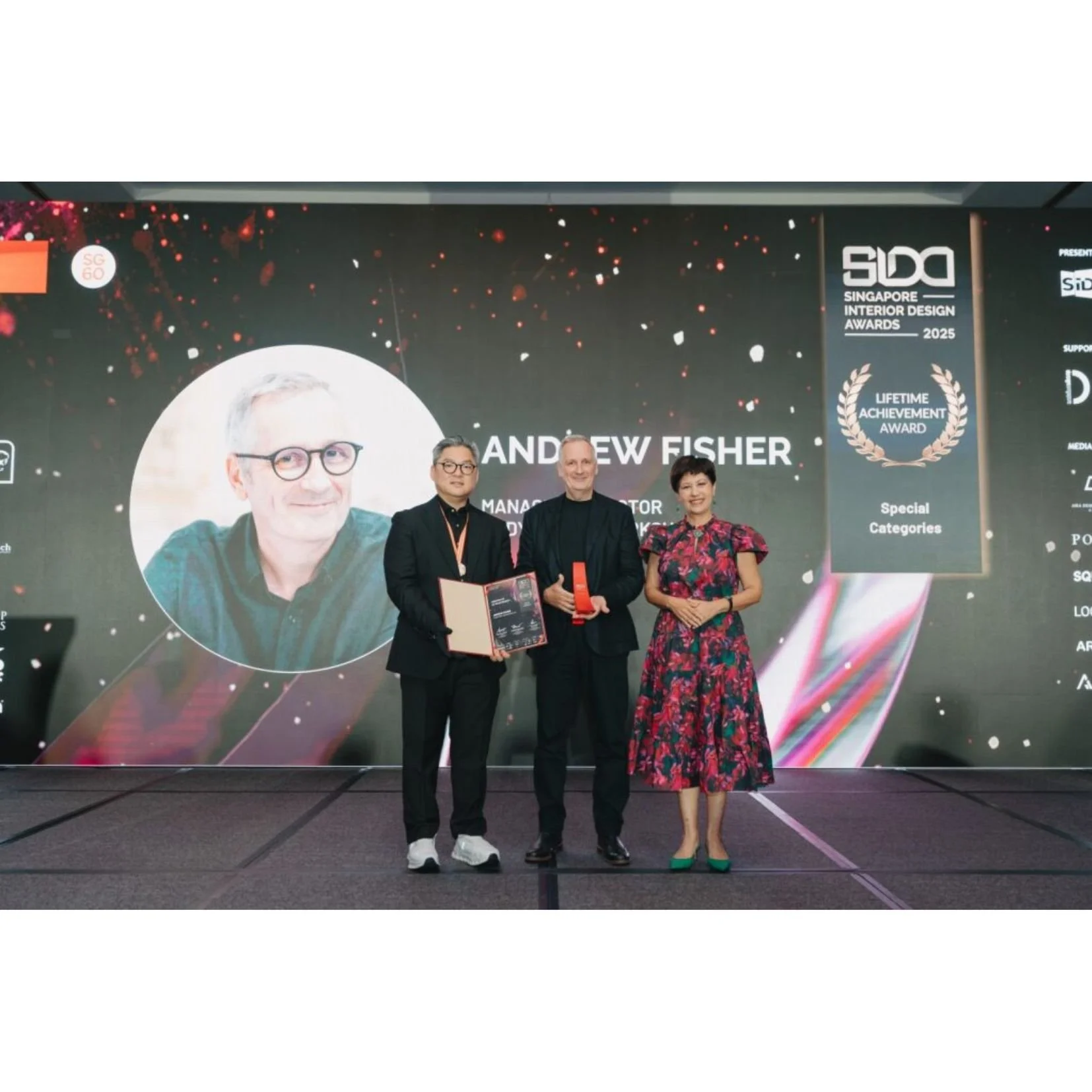  November 2025 
  Andy Fisher honored with a Lifetime Achievement Award at Singapore Interior Design Awards 2025