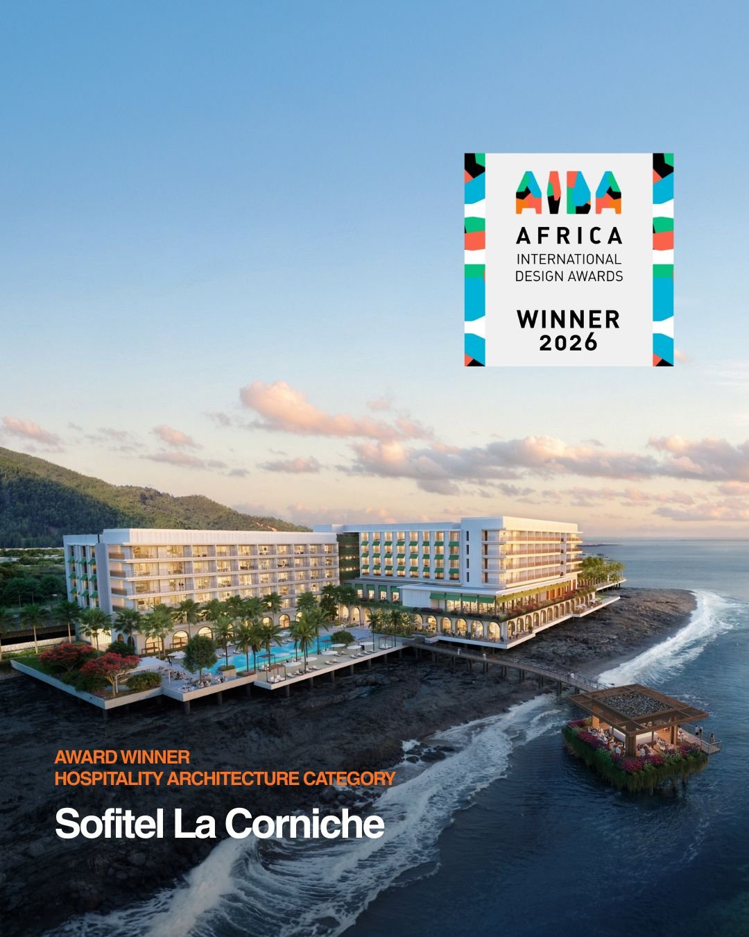  May 2026 
  Sofitel La Corniche has been recognized as the winner in the Hospitality Architecture category at the African International Design Awards. 