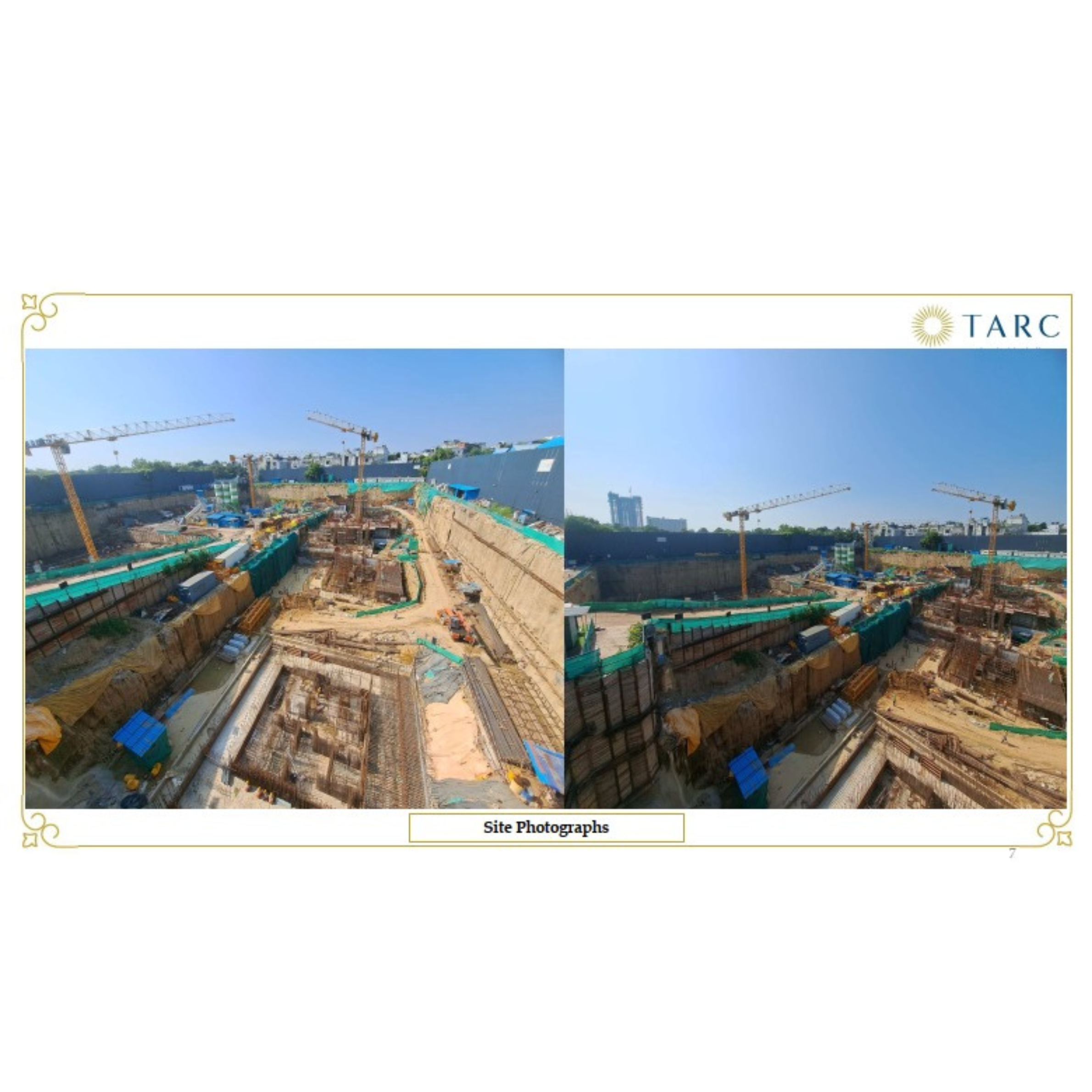  October 2025 
  Construction progress at Tarc Kailasa in New Delhi captured in photos by our client Tarc Group
