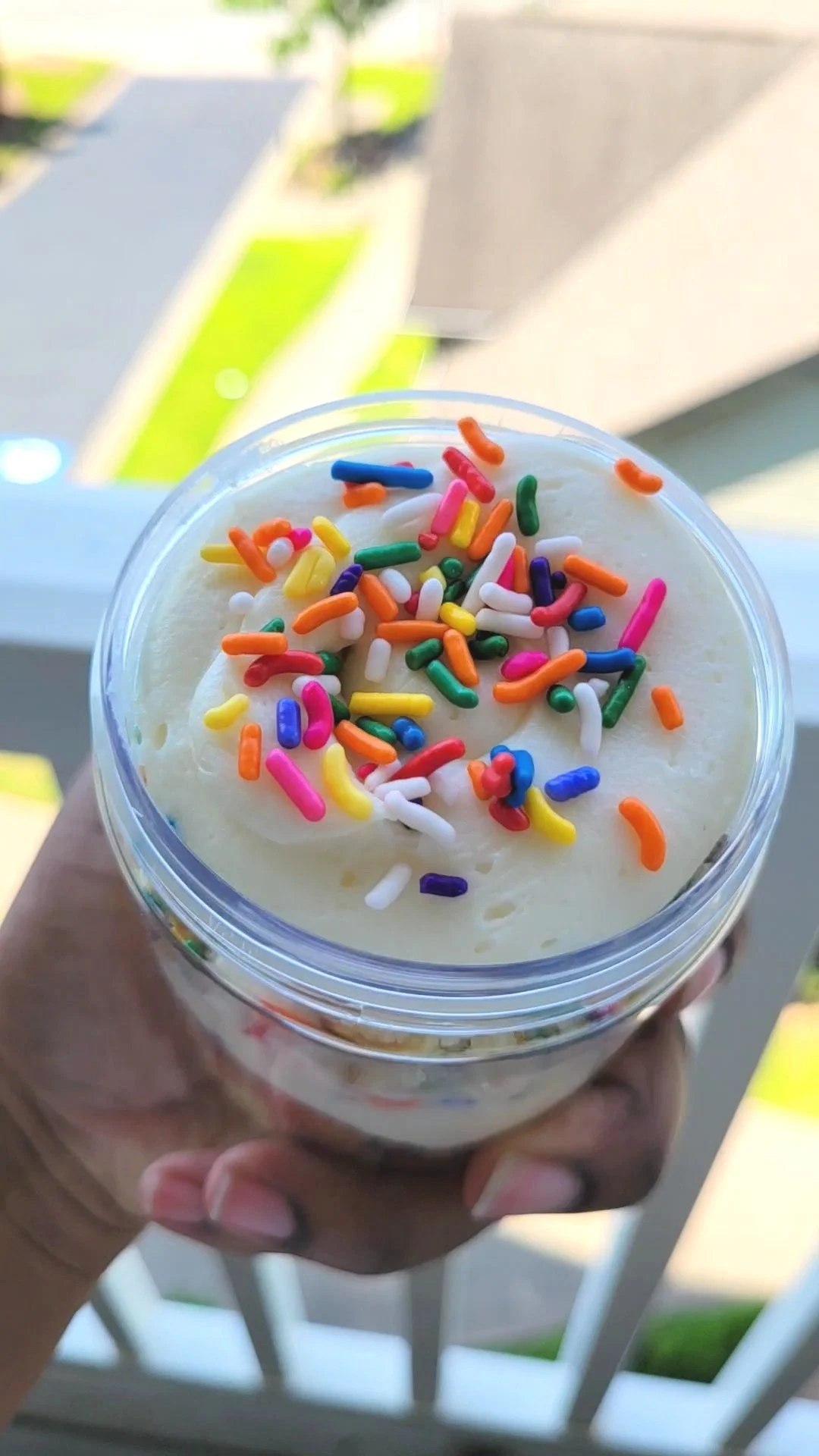 Confetti Cake Jar