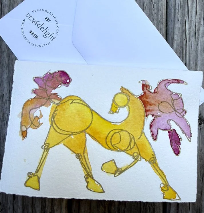 Year of the Fire Horse card