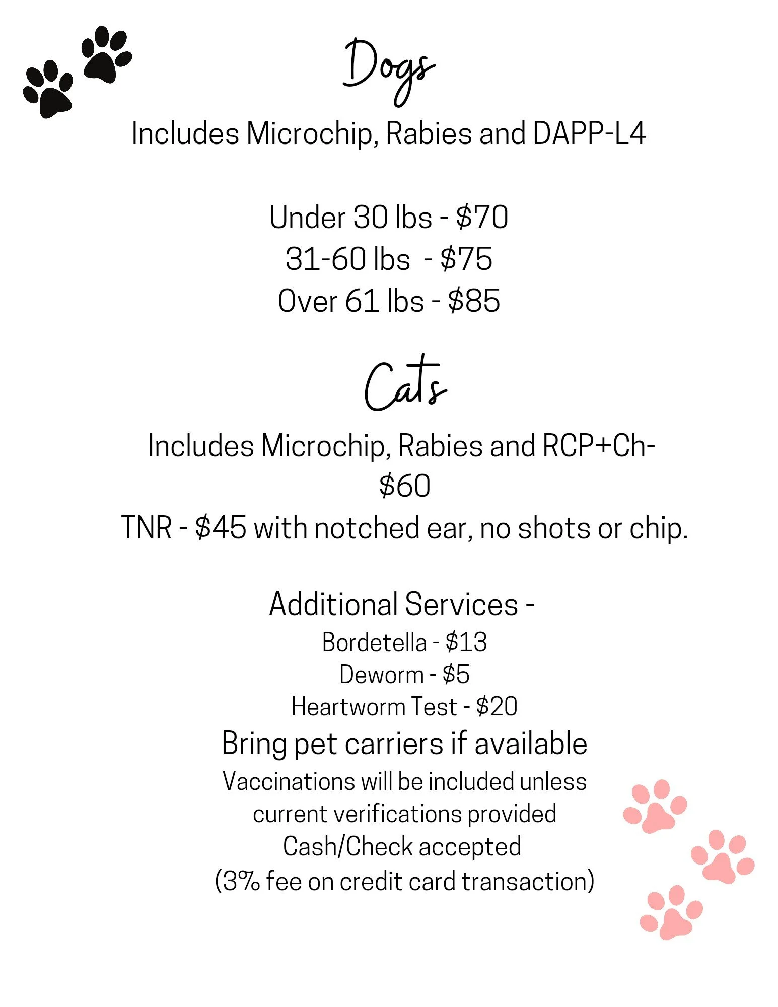 Bi-Weekly Spay/Neuter Clinic