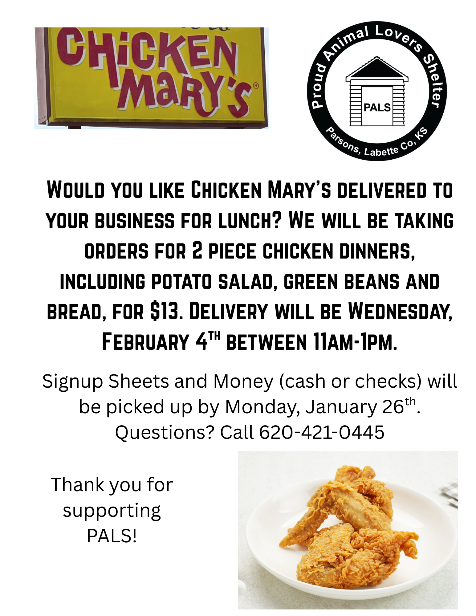 Chicken Mary's Fundraiser