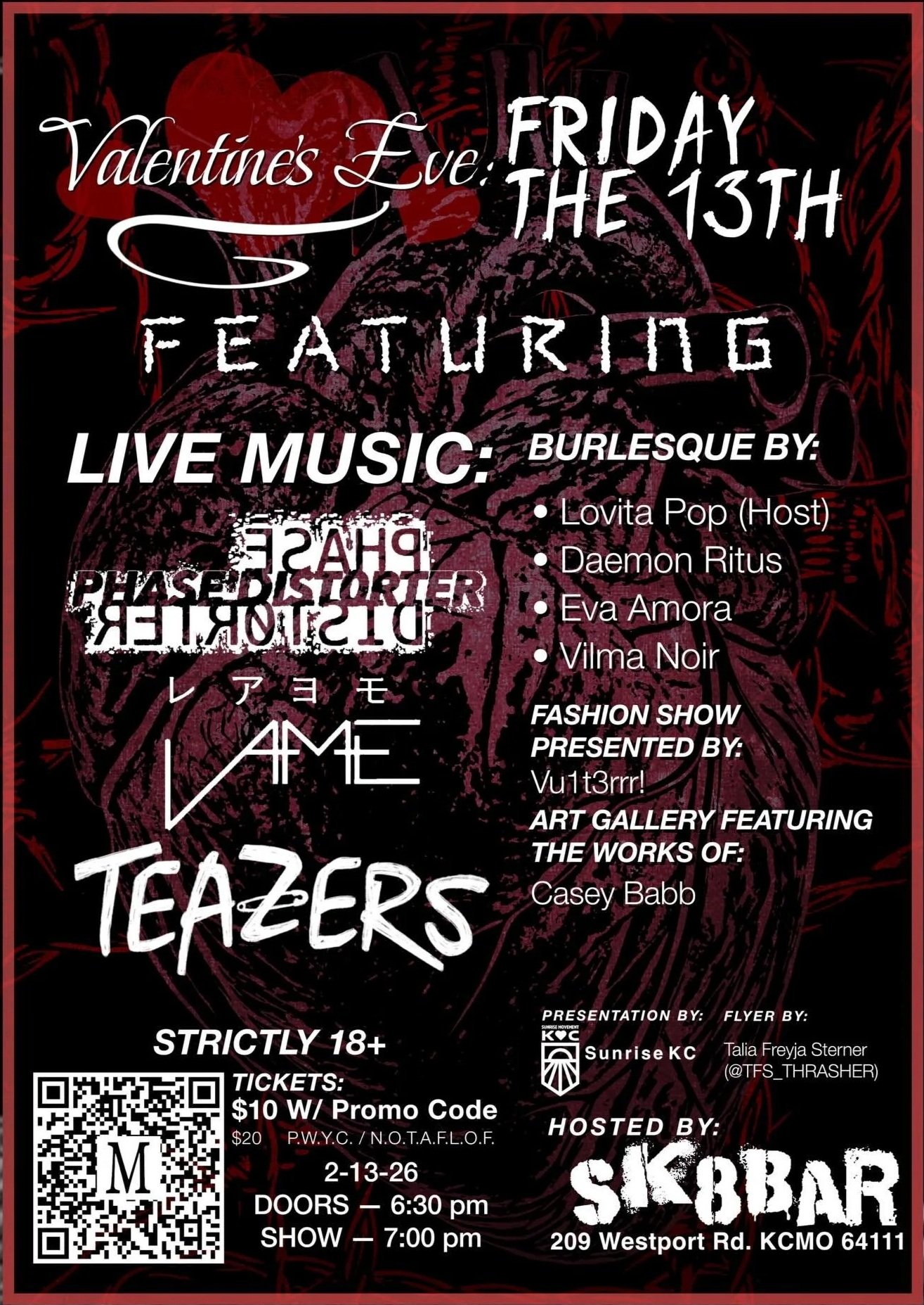 MACBETH THEATER PRESENTS - VALENTINE’S EVE: FRIDAY THE 13TH