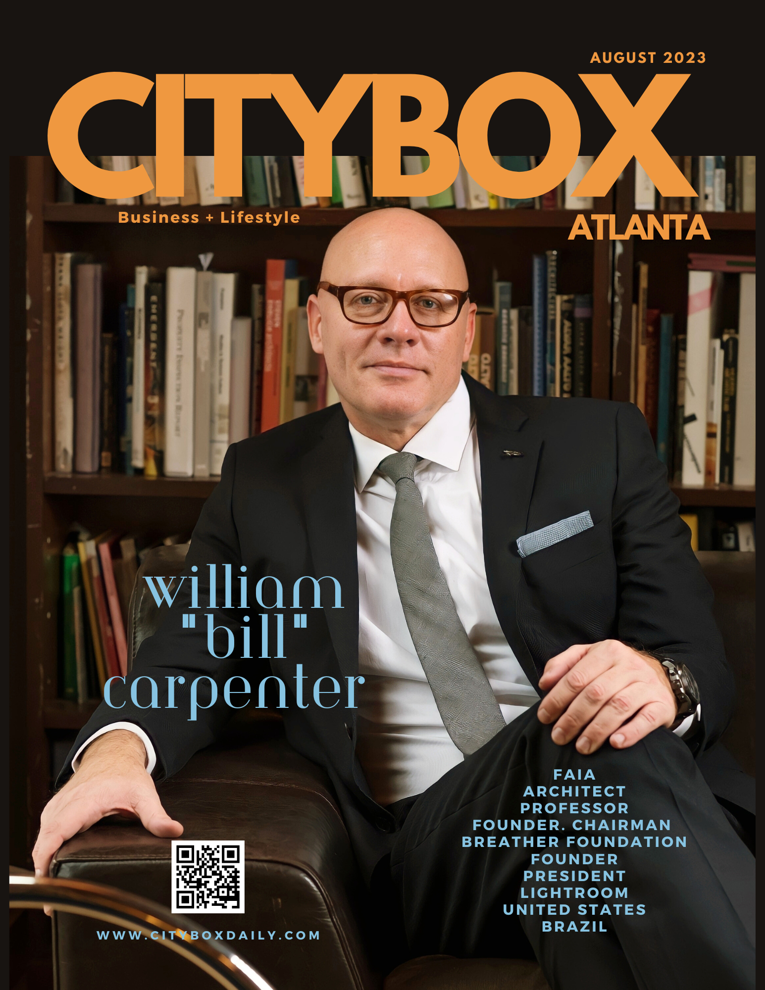 Dr. William Carpenter FAIA PhD. Founder. President. Lightroom Studio. Brazil. United States. Former President. AIA Atlanta. AIA Georgia. Founder. Breather Foundation