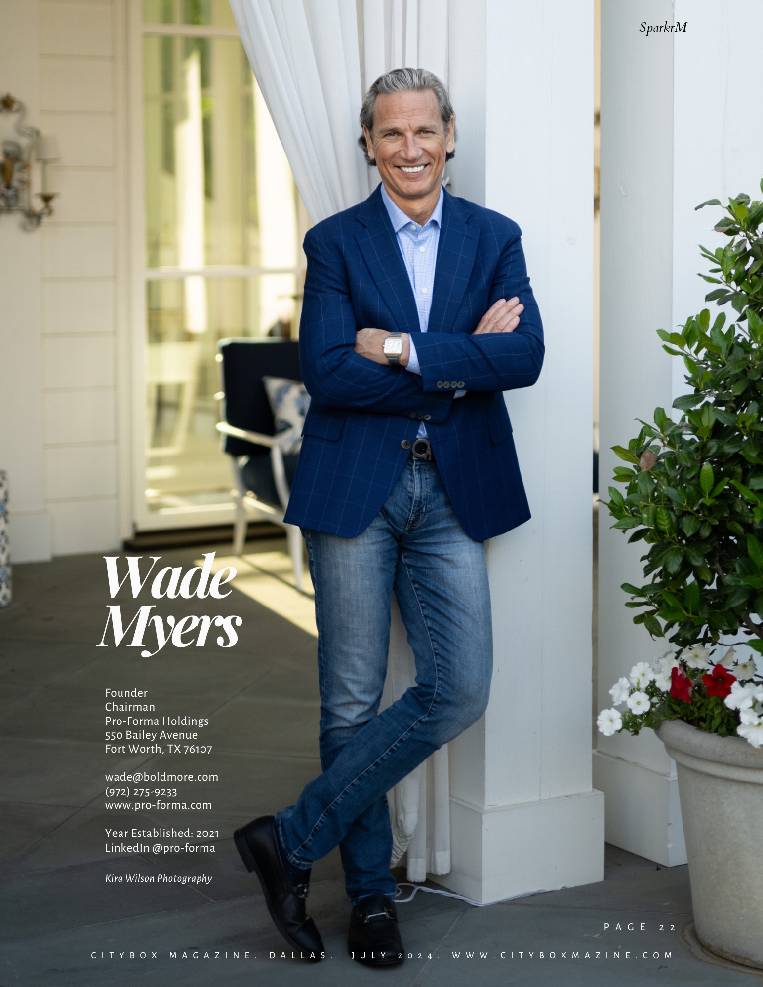 Wade Myers, founder and chairman of Pro-Forma Holdings in Dallas/Fort Worth speaks to how startup ventures can embody innovation, disruption, and visionary leadership by challenging conventional models and creating forward-looking solutions within th