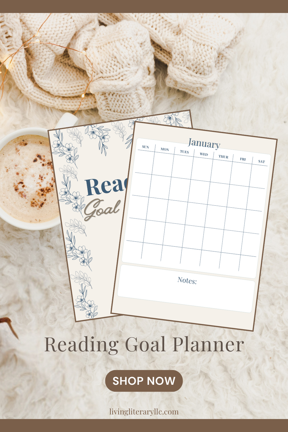 Reading Goal Planner: Track, Plan & Reflect on Your Reading Journey