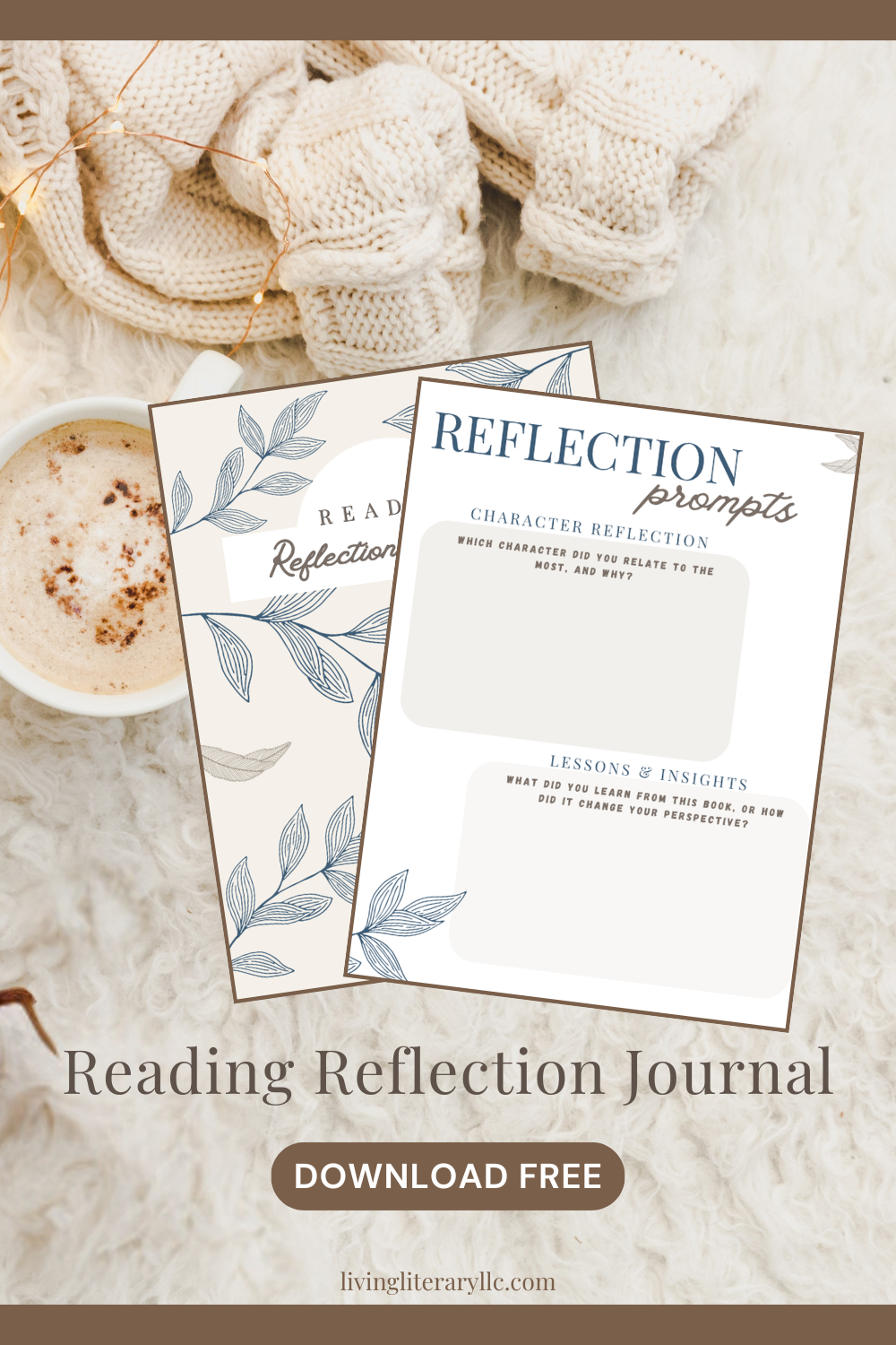 Reading Reflection Journal: Thoughtful Book Review & Reflection Pages