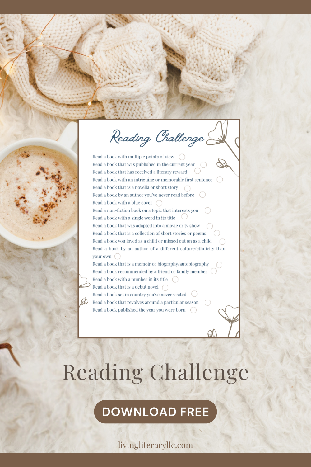 Reading Challenge: 20 Book Prompts to Explore New Genres & Authors