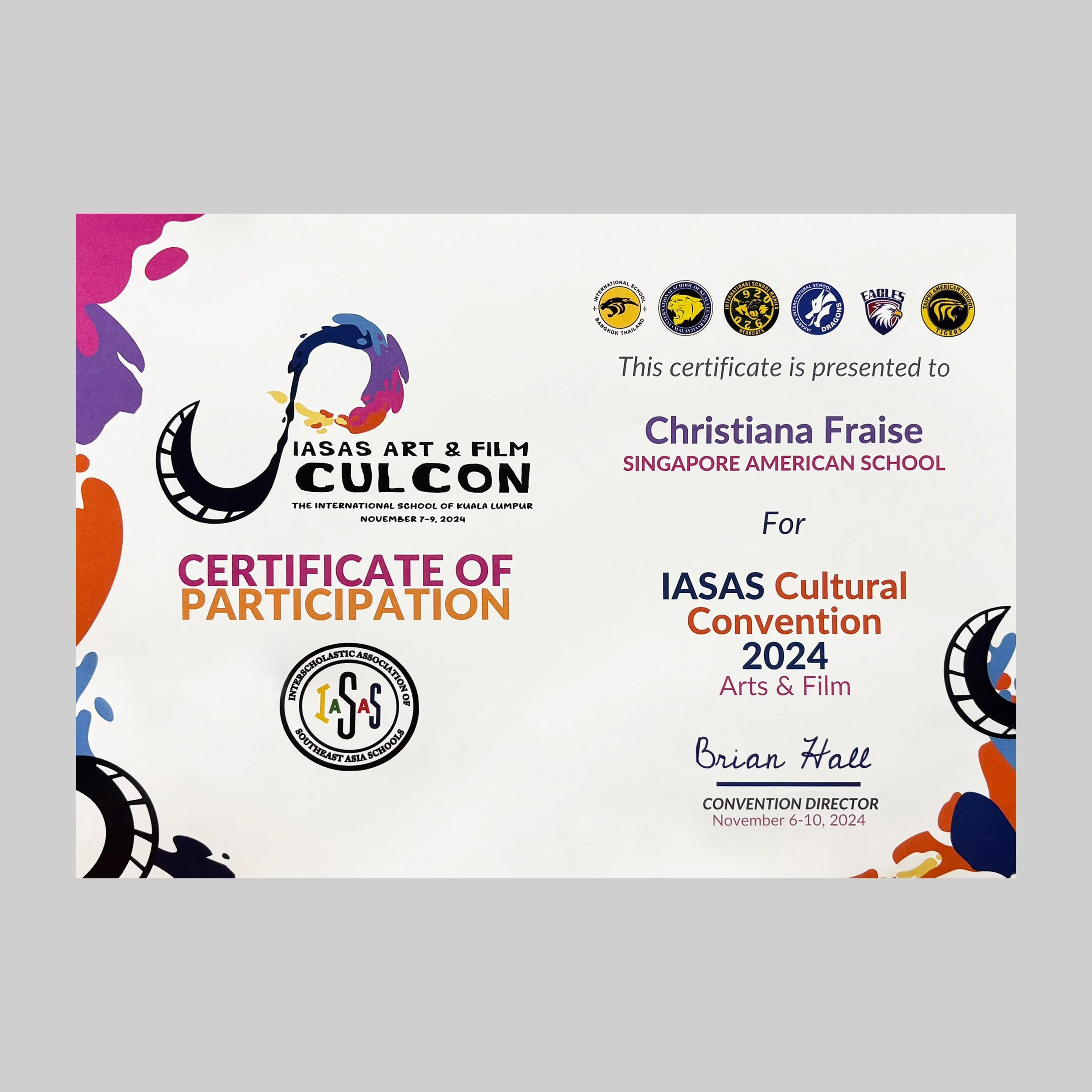 IASAS Art Participant (2024)