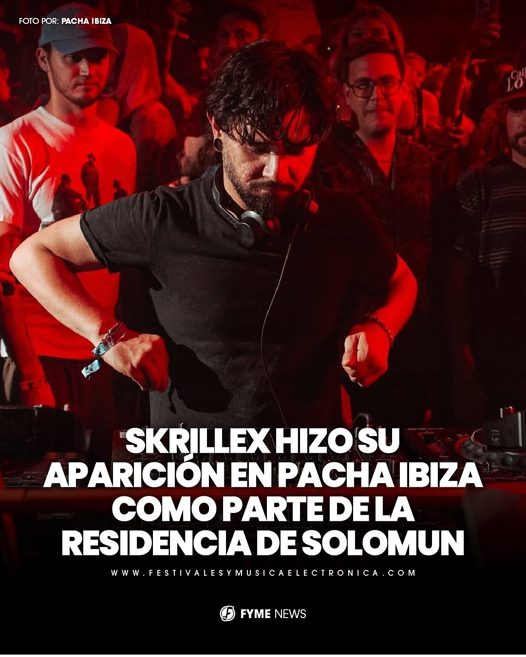 As&iacute; se vivi&oacute; el set de @Skrillex en la residencia de @Solomun en @pachaofficial 🍒❤️

#Skrillex #pacha #pachaibiza #dj #ibiza #solomun