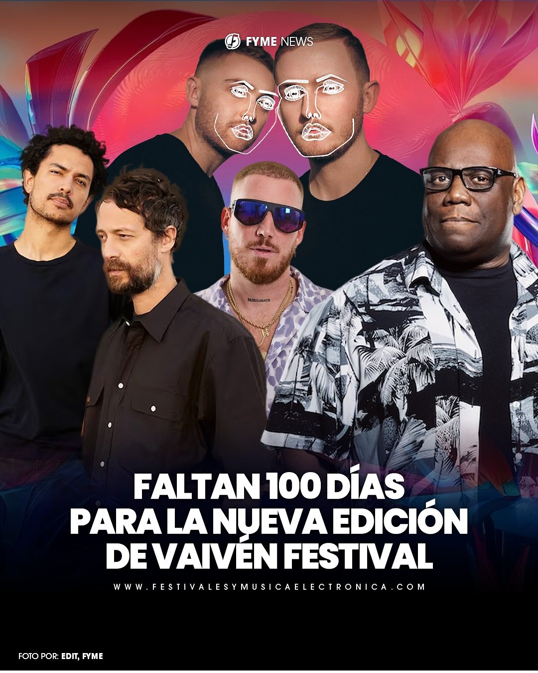 Estamos a solo 100 d&iacute;as de vivir una edici&oacute;n m&aacute;s de @festivalvaiven ✨

Los @jardinesdemexico est&aacute;n listos para albergar a este incre&iacute;ble festival el 11 de octubre donde podremos ver a @theblazeprod, @hugelthug, @car