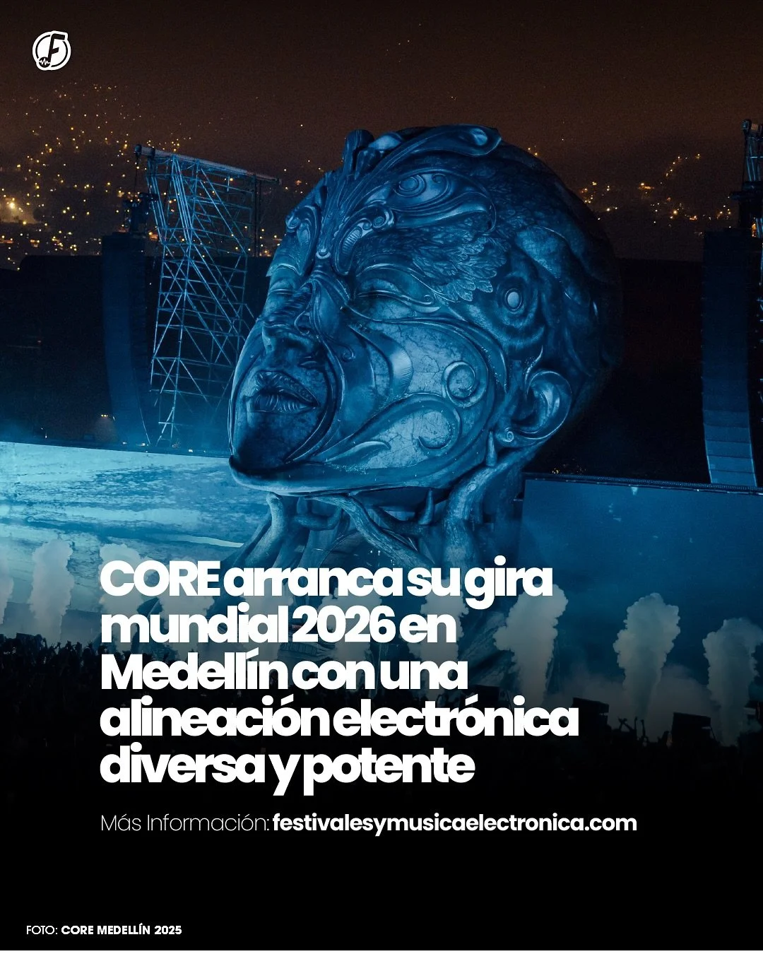 CORE inicia su gira mundial 2026 en Medellín 🇨🇴✨
El icónico concepto de Tomorrowland regresa a Colombia para su tercera edición, marcando el inicio de una nueva etapa: su World Tour 2026, que también llegará a Lo