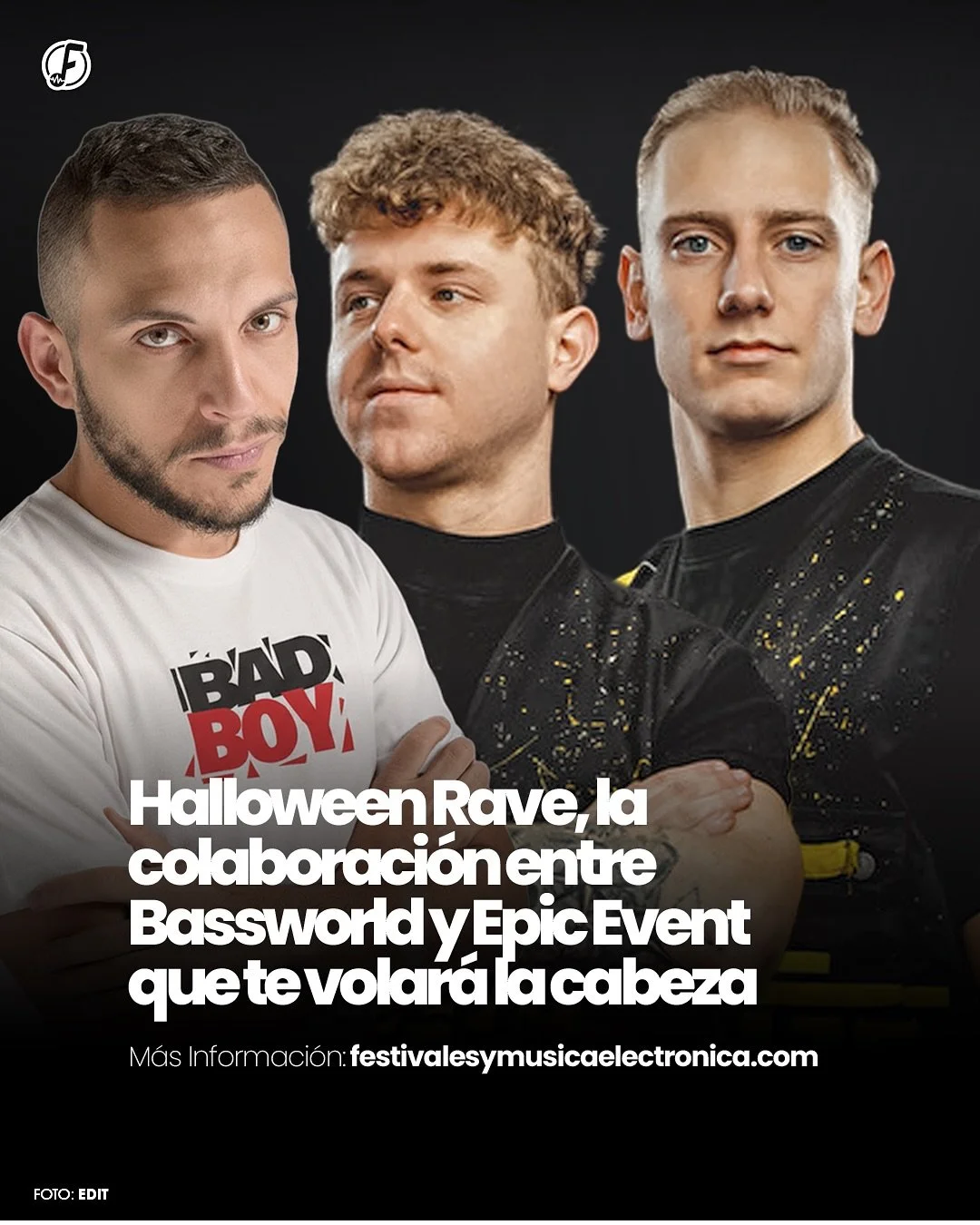 ¡Por fin estamos en La semana de HALLOWEEN RAVE!👻🎃
4 días nos separan de vivir al máximo la colaboración de @bassworld x @epic_event_mexico para tener como invitados internacionales a @dualdamage_raw y @djtatanka 😎🔥
C